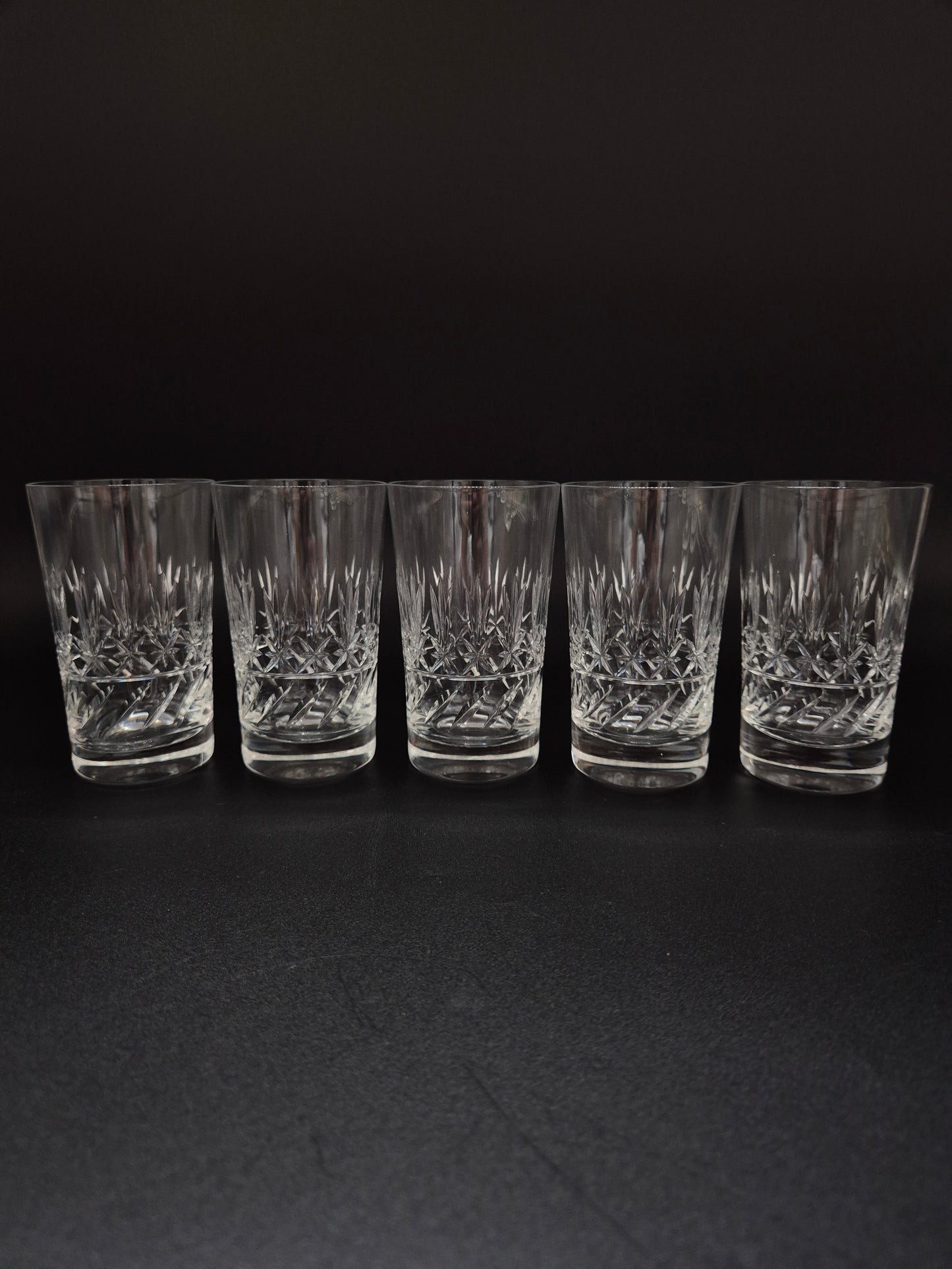 Set of 5 Nuutajärvi Crystal Drinking Glass – Vintage Finnish Glassware