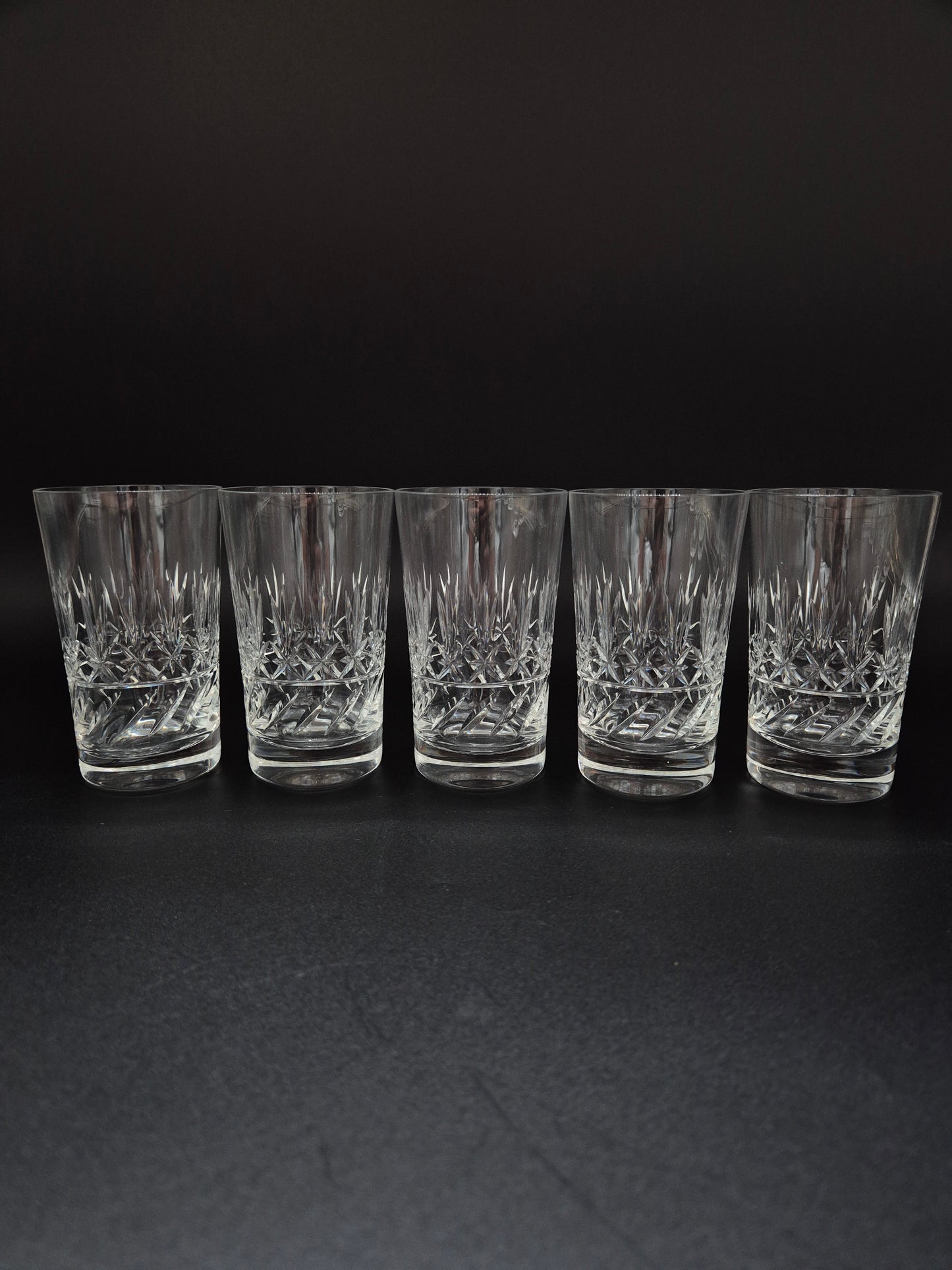 Set of 5 Nuutajärvi Crystal Drinking Glass – Vintage Finnish Glassware