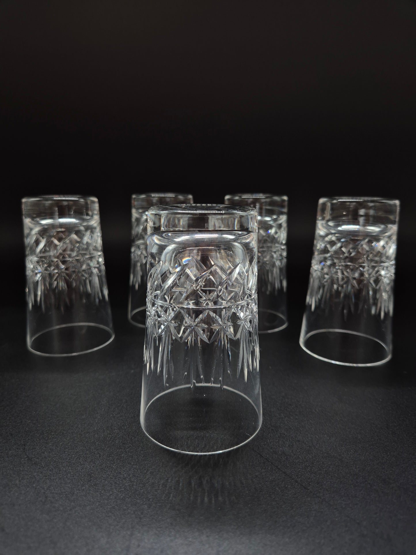 Set of 5 Nuutajärvi Crystal Drinking Glass – Vintage Finnish Glassware