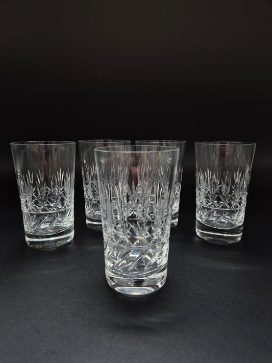 Set of 5 Nuutajärvi Crystal Drinking Glass – Vintage Finnish Glassware