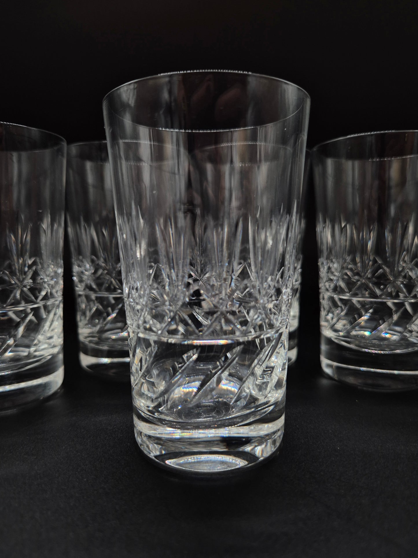 Set of 5 Nuutajärvi Crystal Drinking Glass – Vintage Finnish Glassware