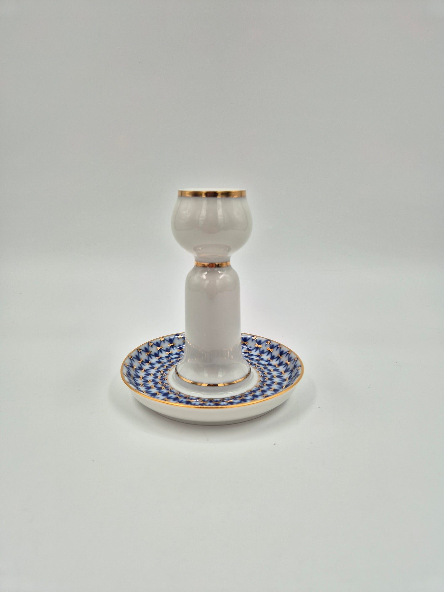 Lomonosov Cobalt Net Candle Holder