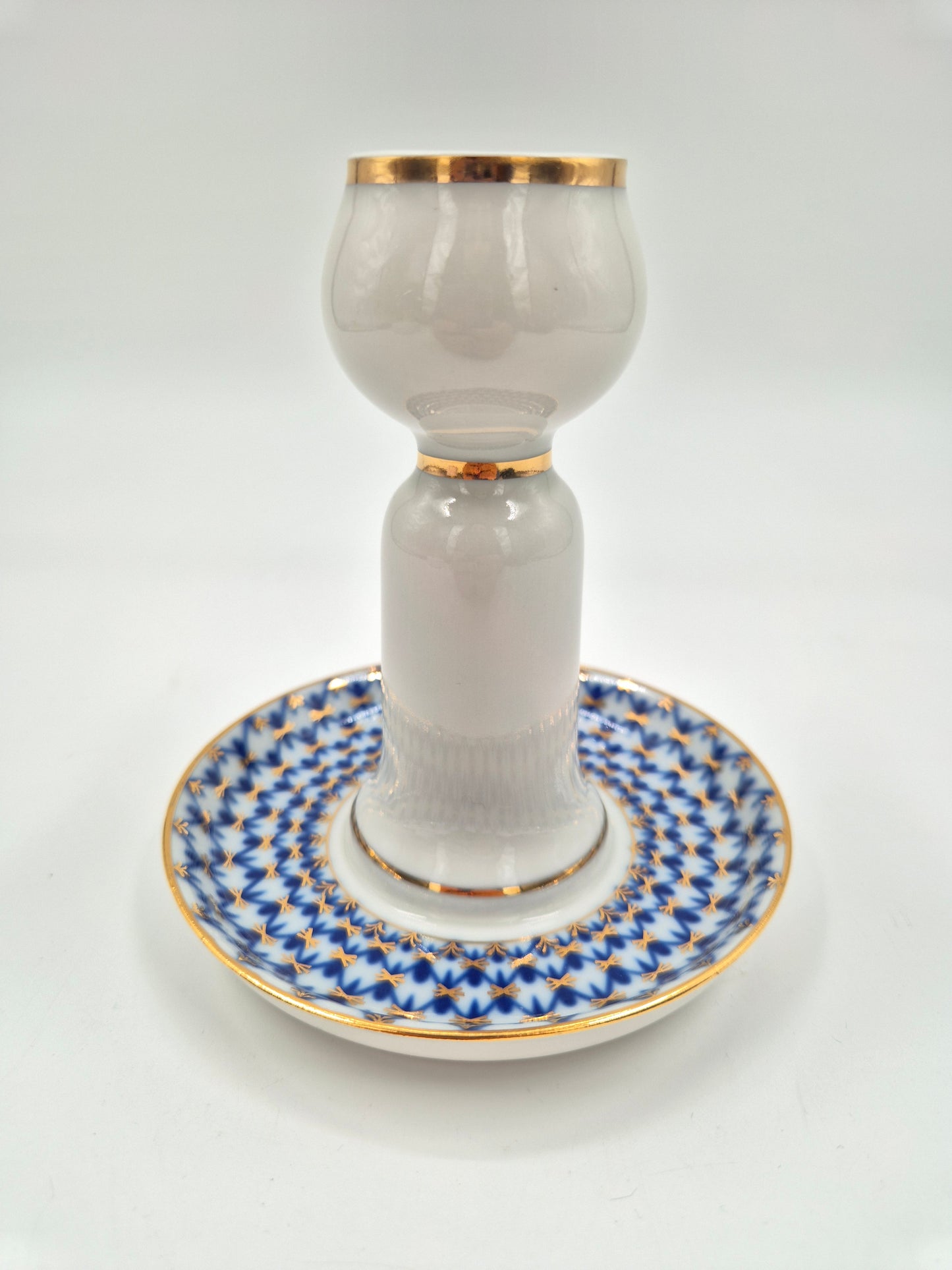 Lomonosov Cobalt Net Candle Holder