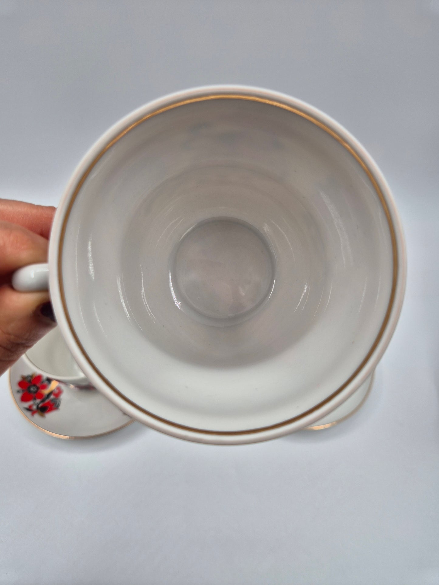 Lomonosov Tea Cups Set Rooster