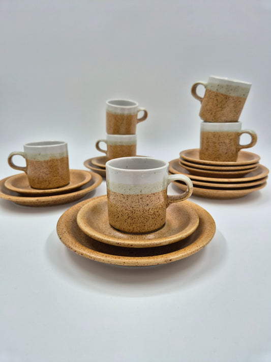 Set of Six Pentik Koivu Coffee Cup Trio