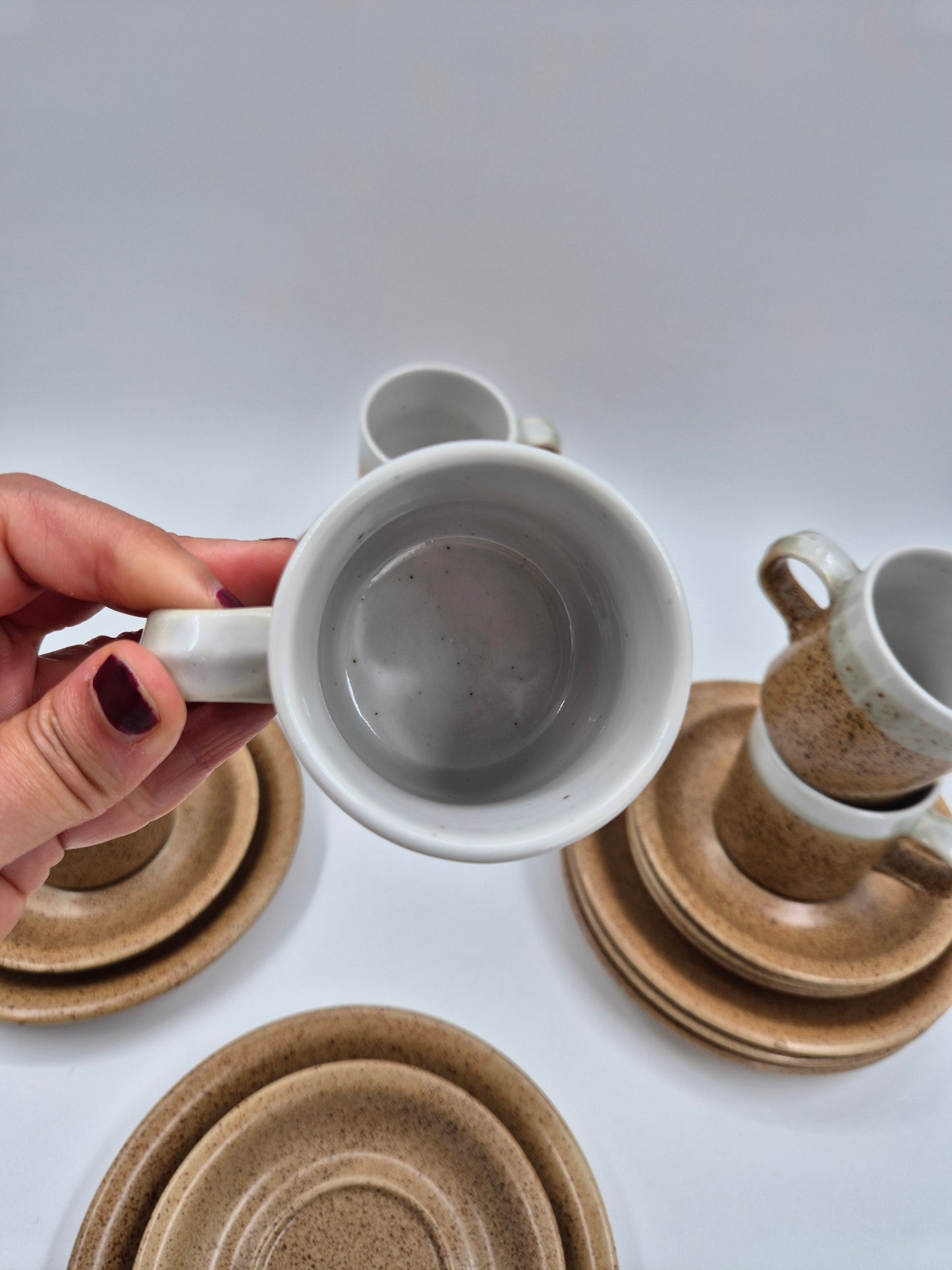 Set of Six Pentik Koivu Coffee Cup Trio