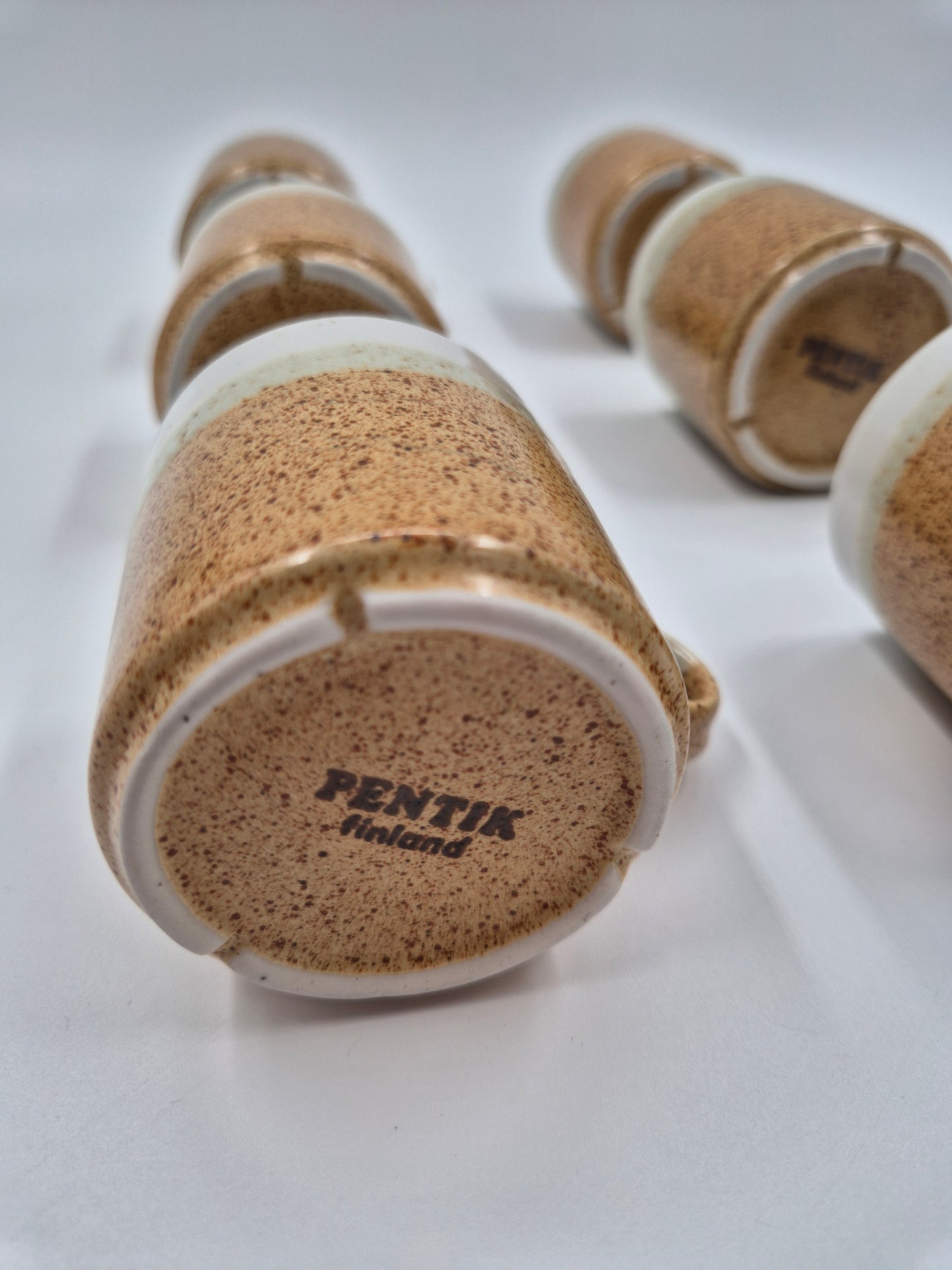 Set of Six Pentik Koivu Coffee Cup Trio