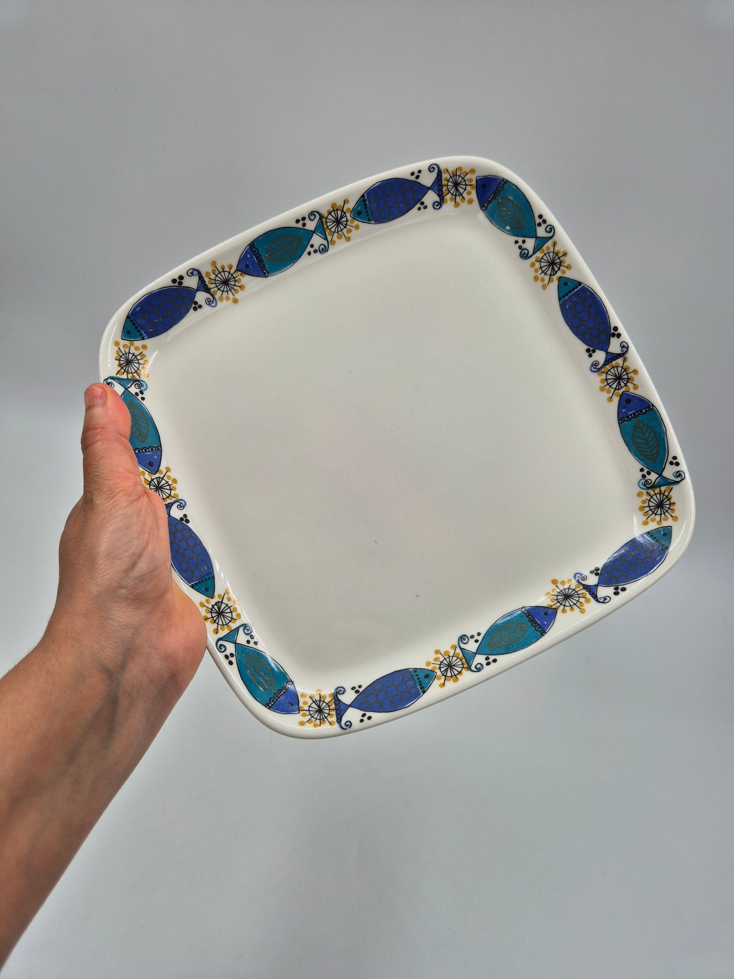 Vintage Figgjo Flint Clupea serveerbord – Turi Gramstad Design