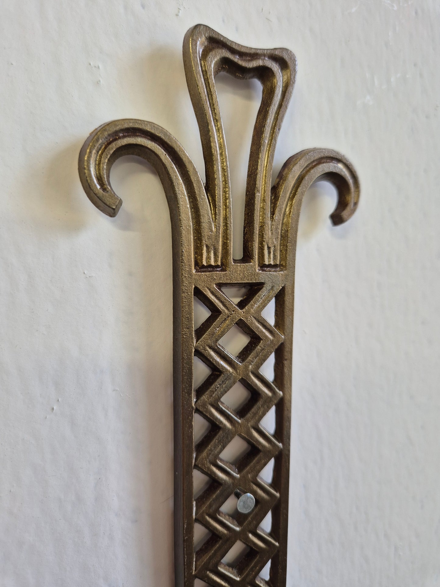 Pair of Vintage Brass Wall Candle Sconces