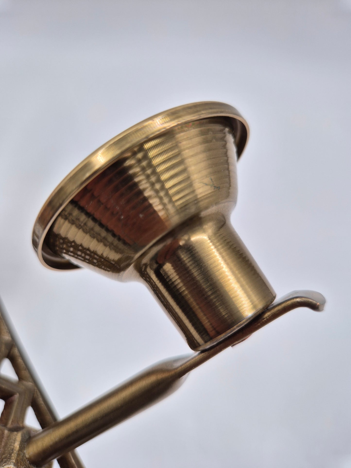 Pair of Vintage Brass Wall Candle Sconces