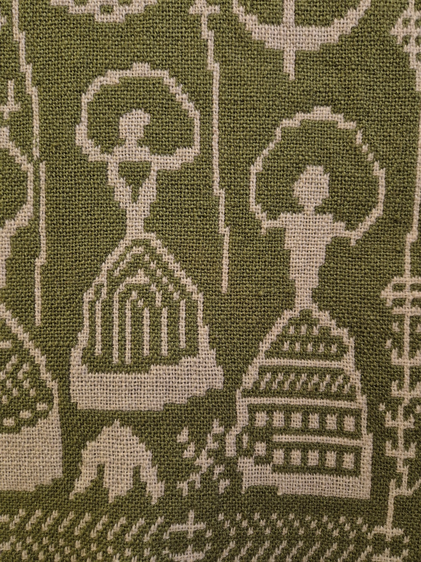 Elonkorjuu — Vintage Finnish Folk Art Wall Hanging by Laura Korpikaivo-Tamminen, 63 x 110 cm