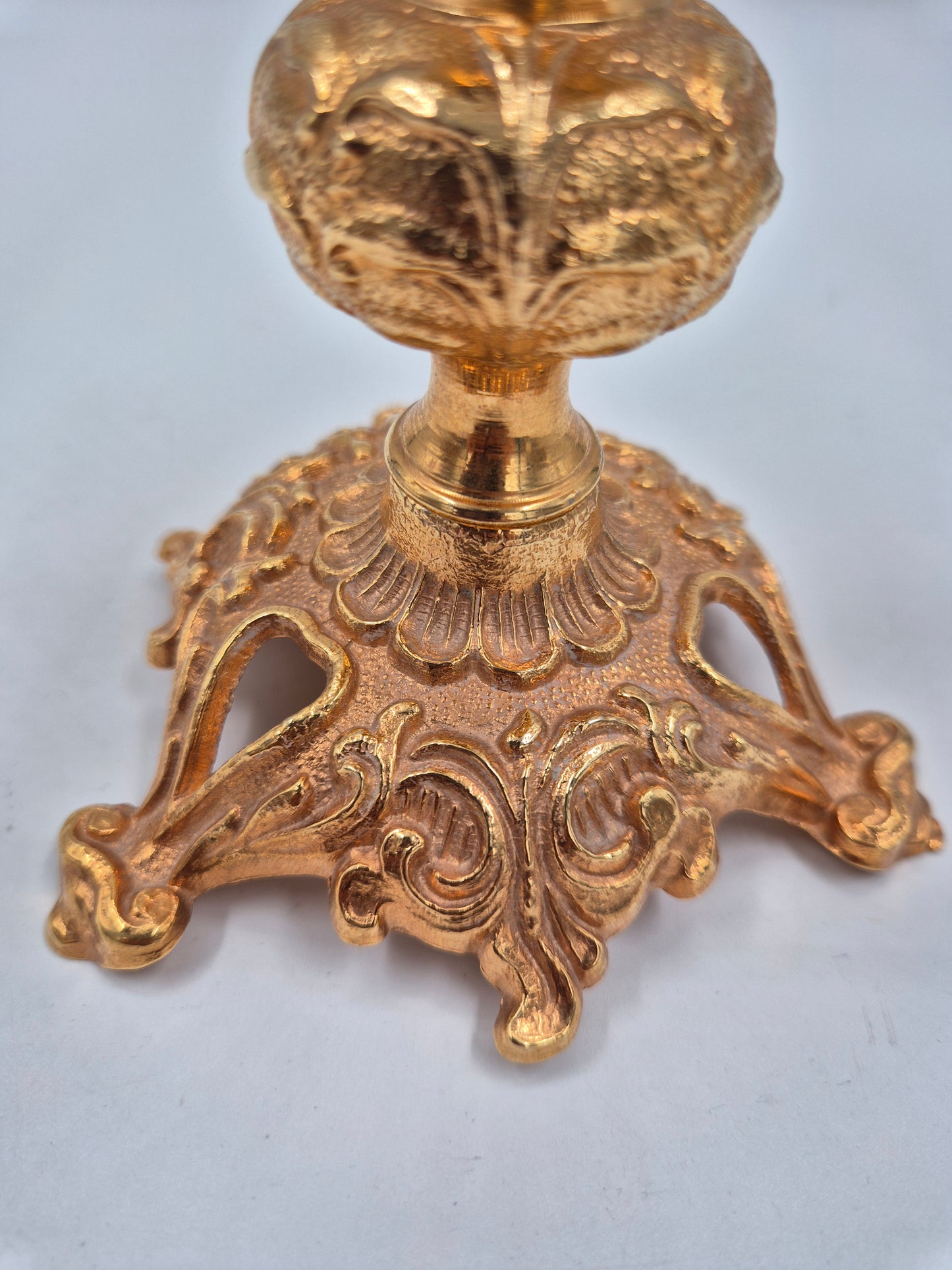 Vintage Turun Kristalli Crystal Candle Holder – Gold Candelabra 24,5 x 25,5 cm