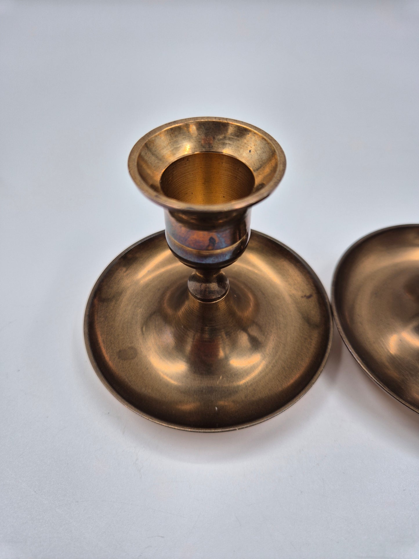 Pair of Vintage Brass Candle Holders