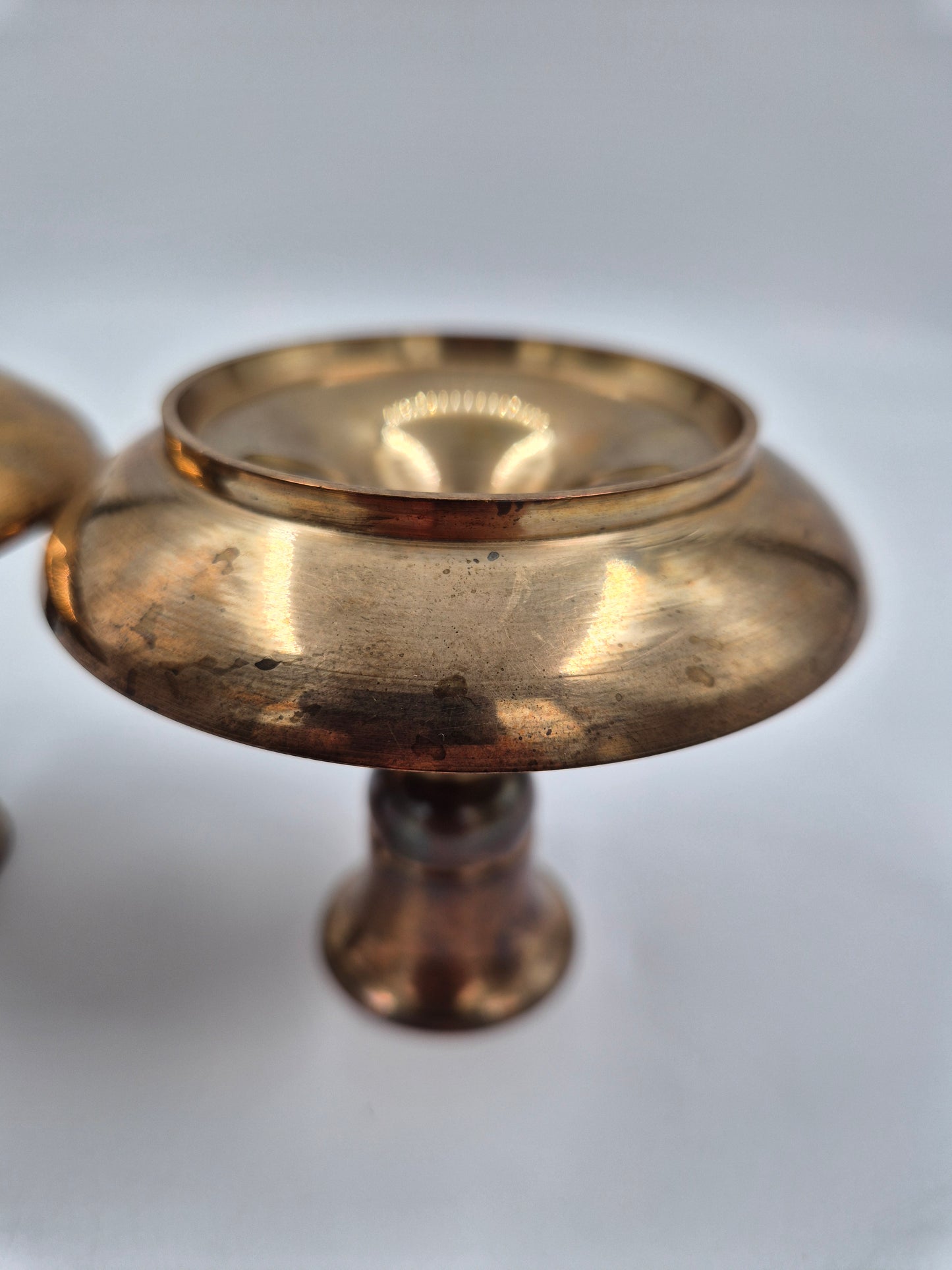 Pair of Vintage Brass Candle Holders