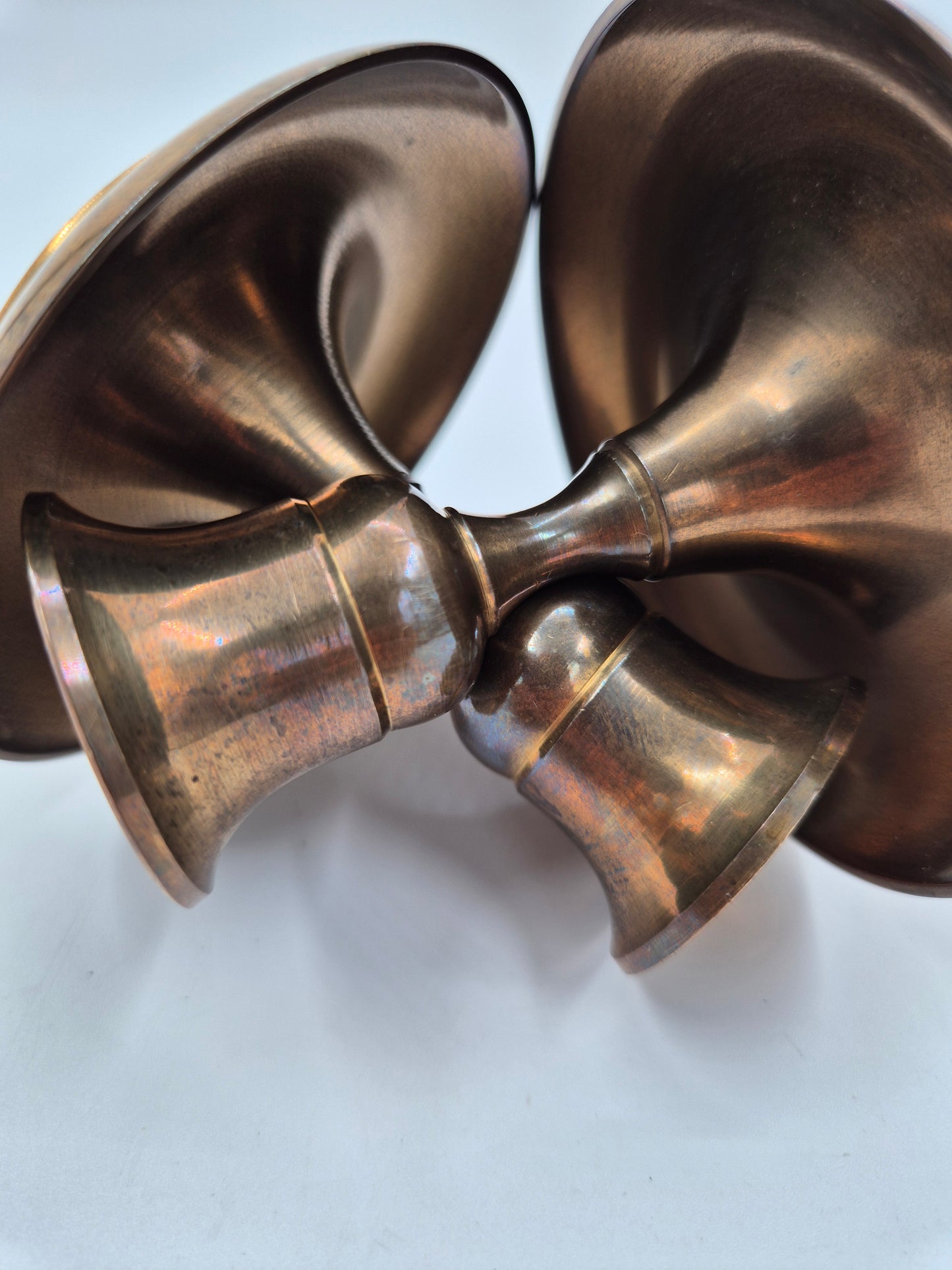 Pair of Vintage Brass Candle Holders