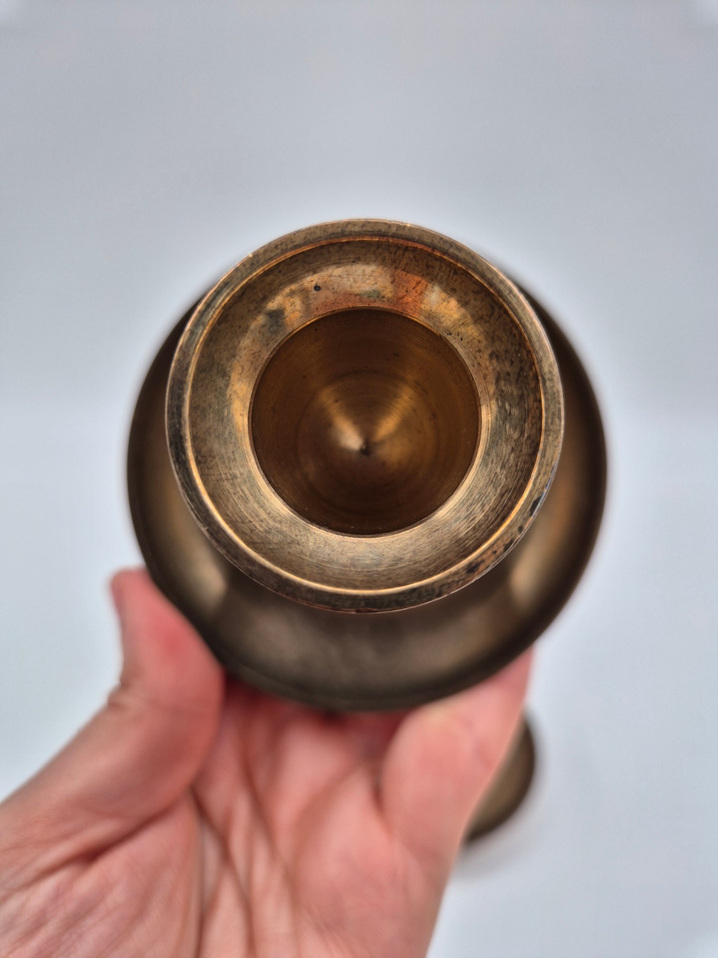 Pair of Vintage Brass Candle Holders