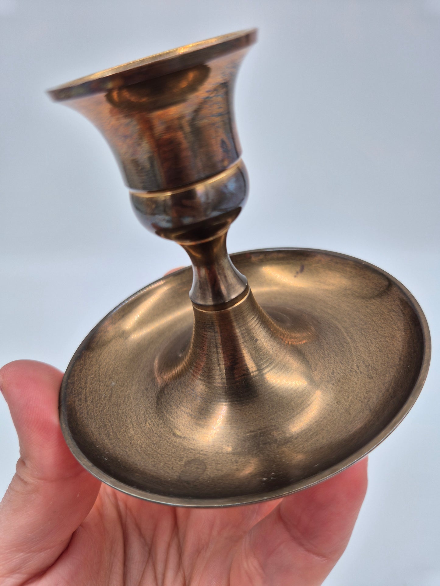 Pair of Vintage Brass Candle Holders