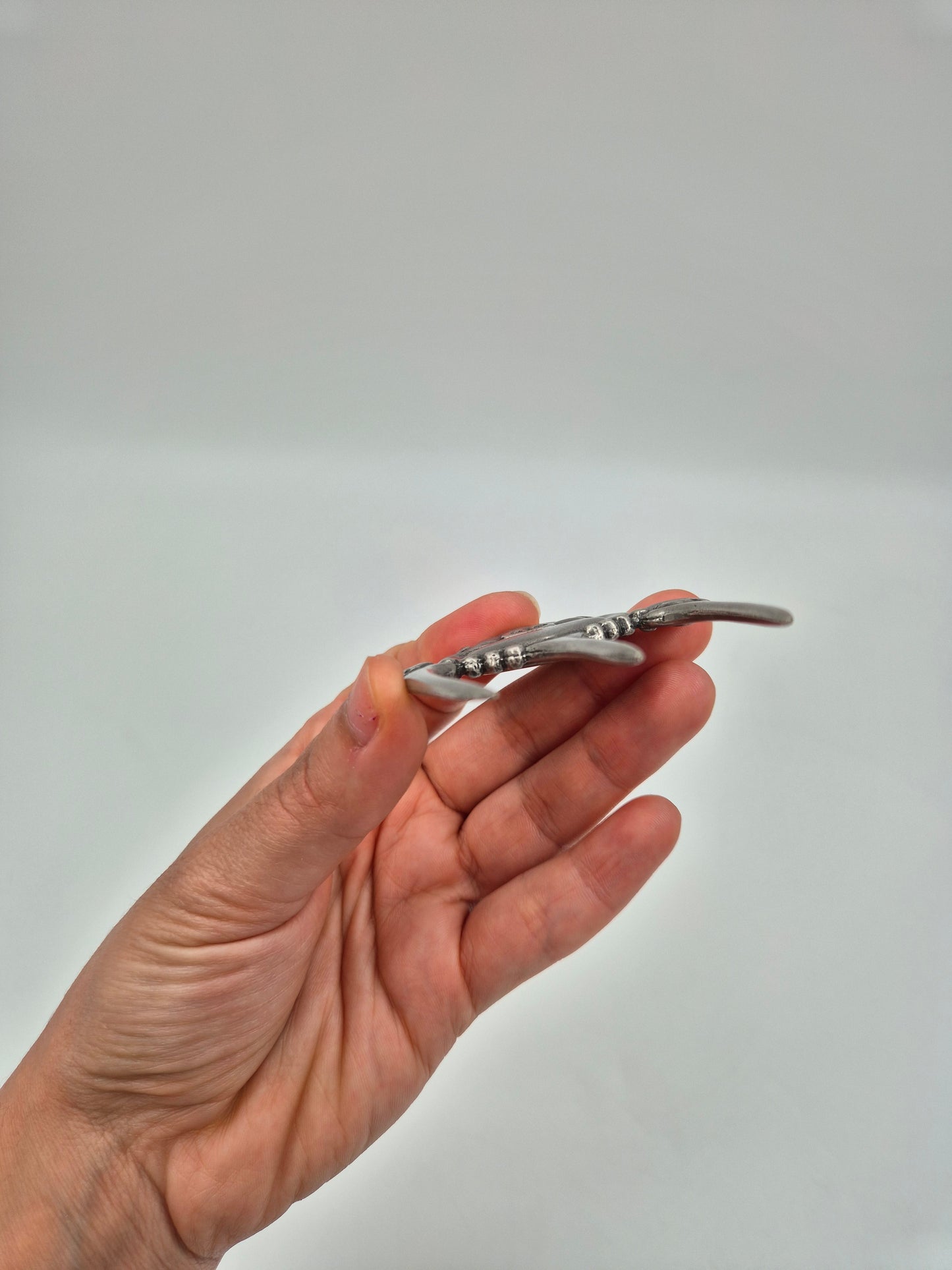 Vintage Pig Ham Fork – Silver Tone Scandinavian Serving Fork
