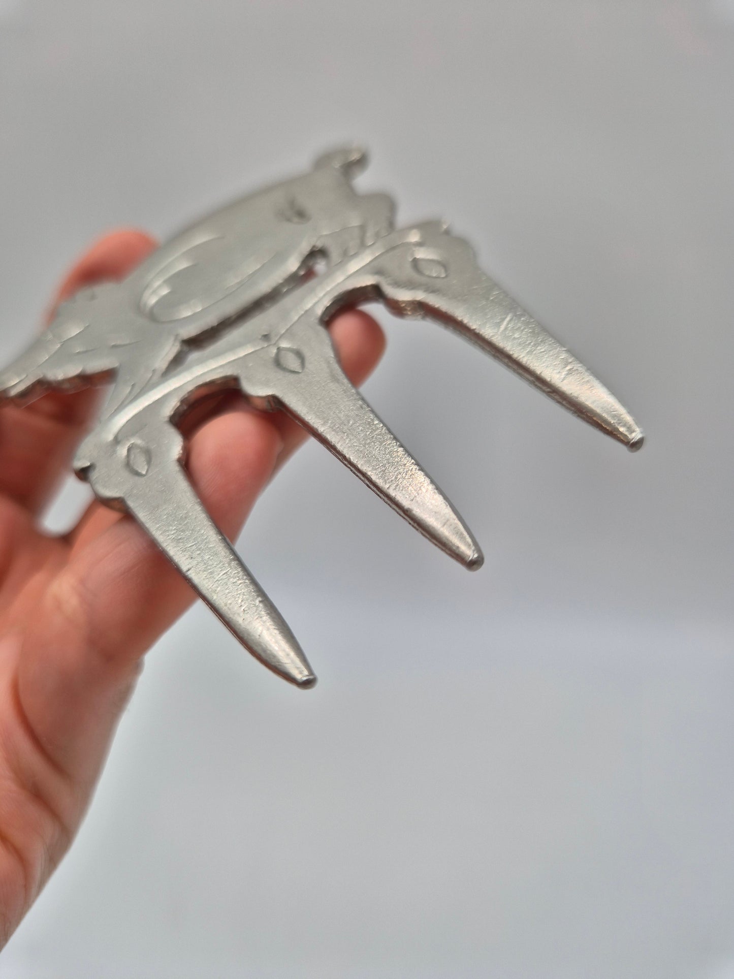 Vintage Swedish Pewter Ham Fork – Pig Design Serving Fork