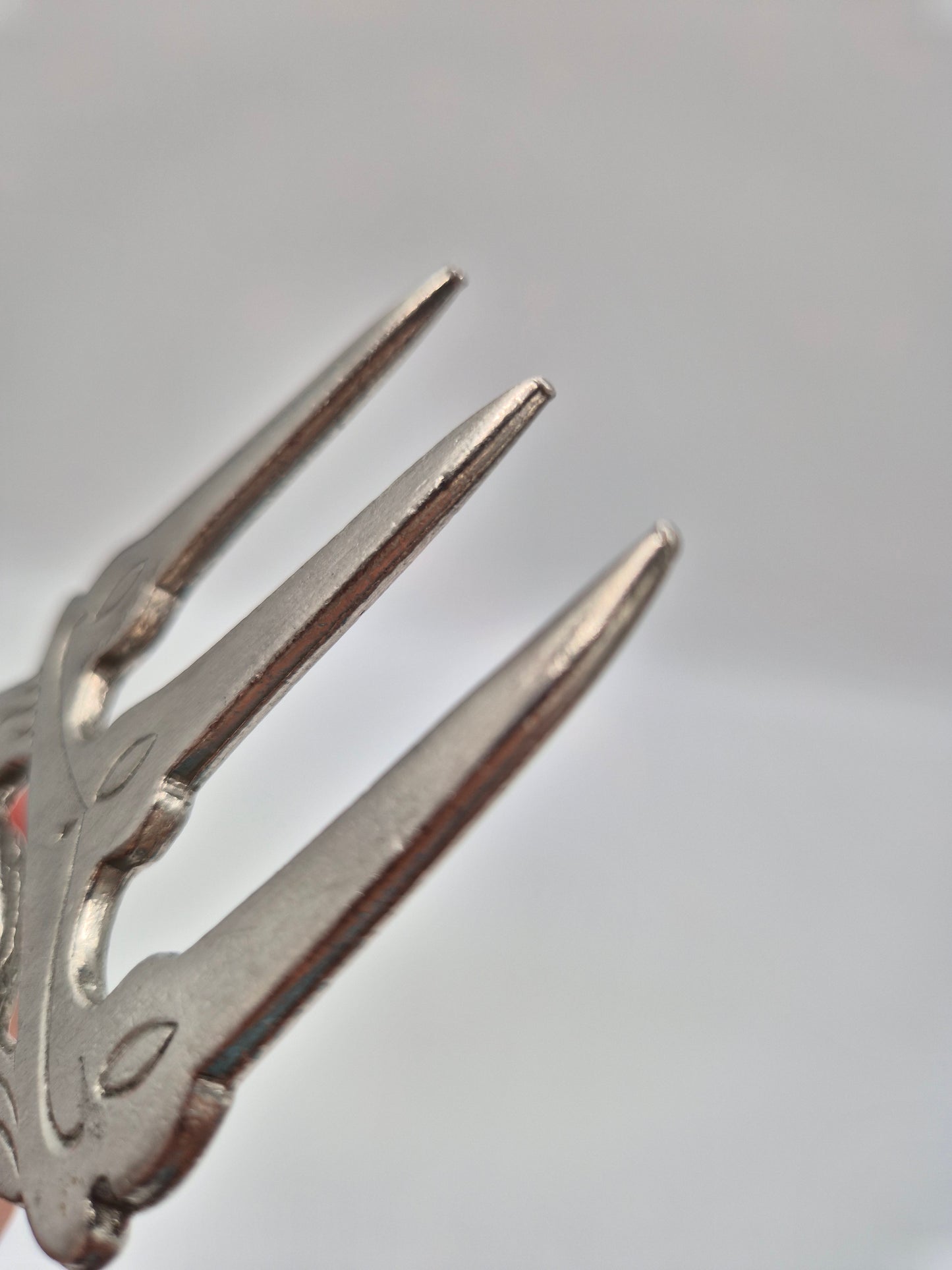 Vintage Swedish Pewter Ham Fork – Pig Design Serving Fork
