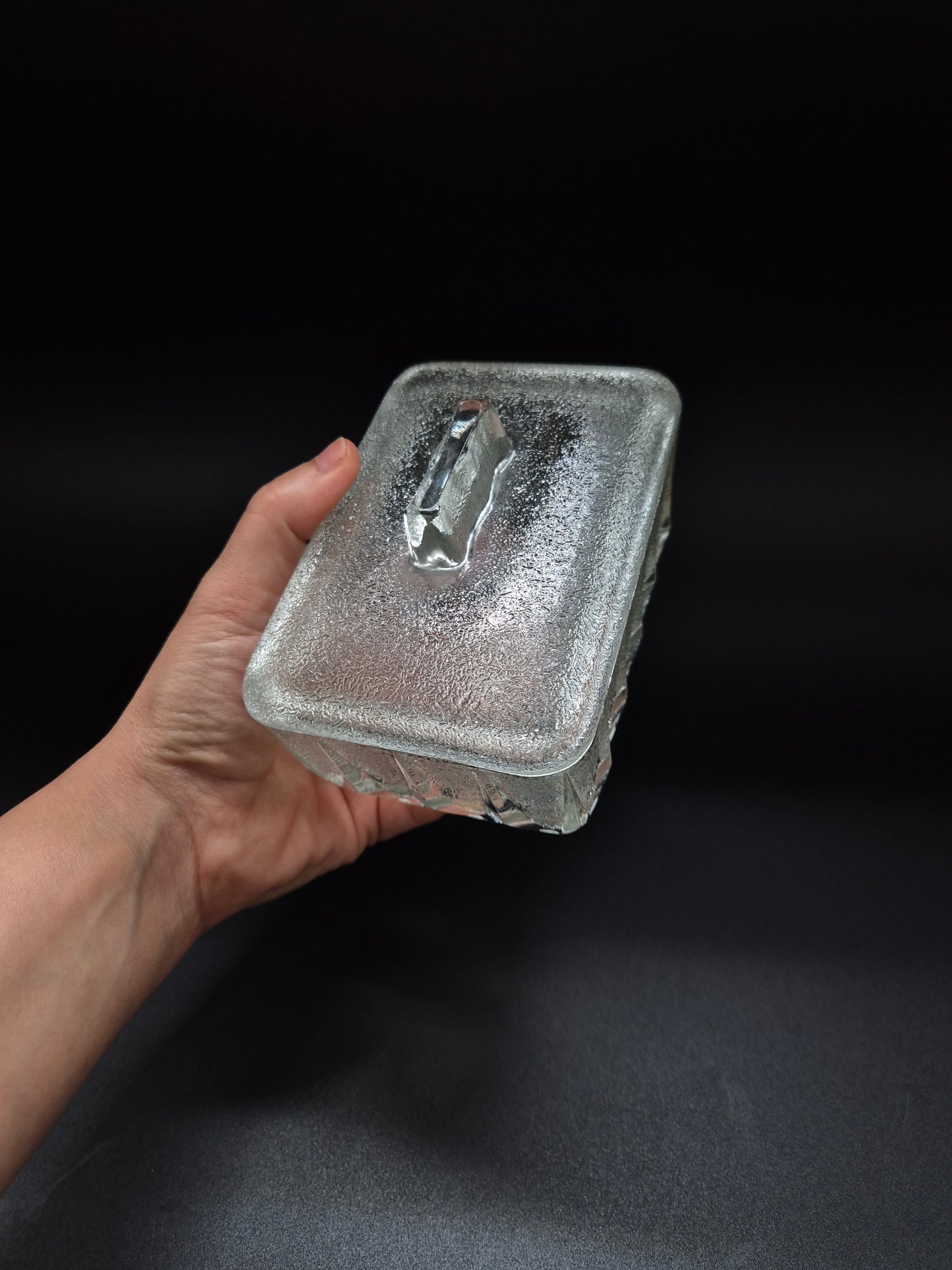 1950 Vintage English Butter Dish with Lid