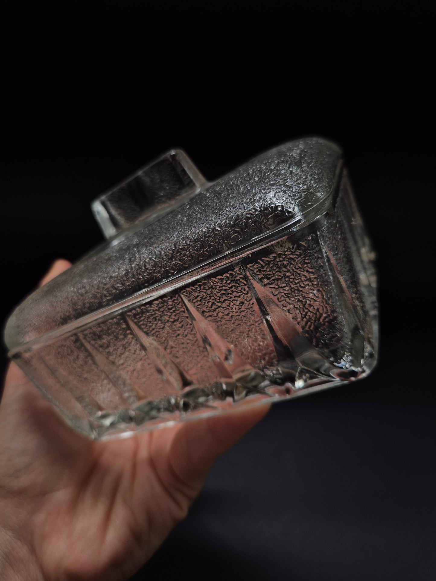 1950 Vintage English Butter Dish with Lid