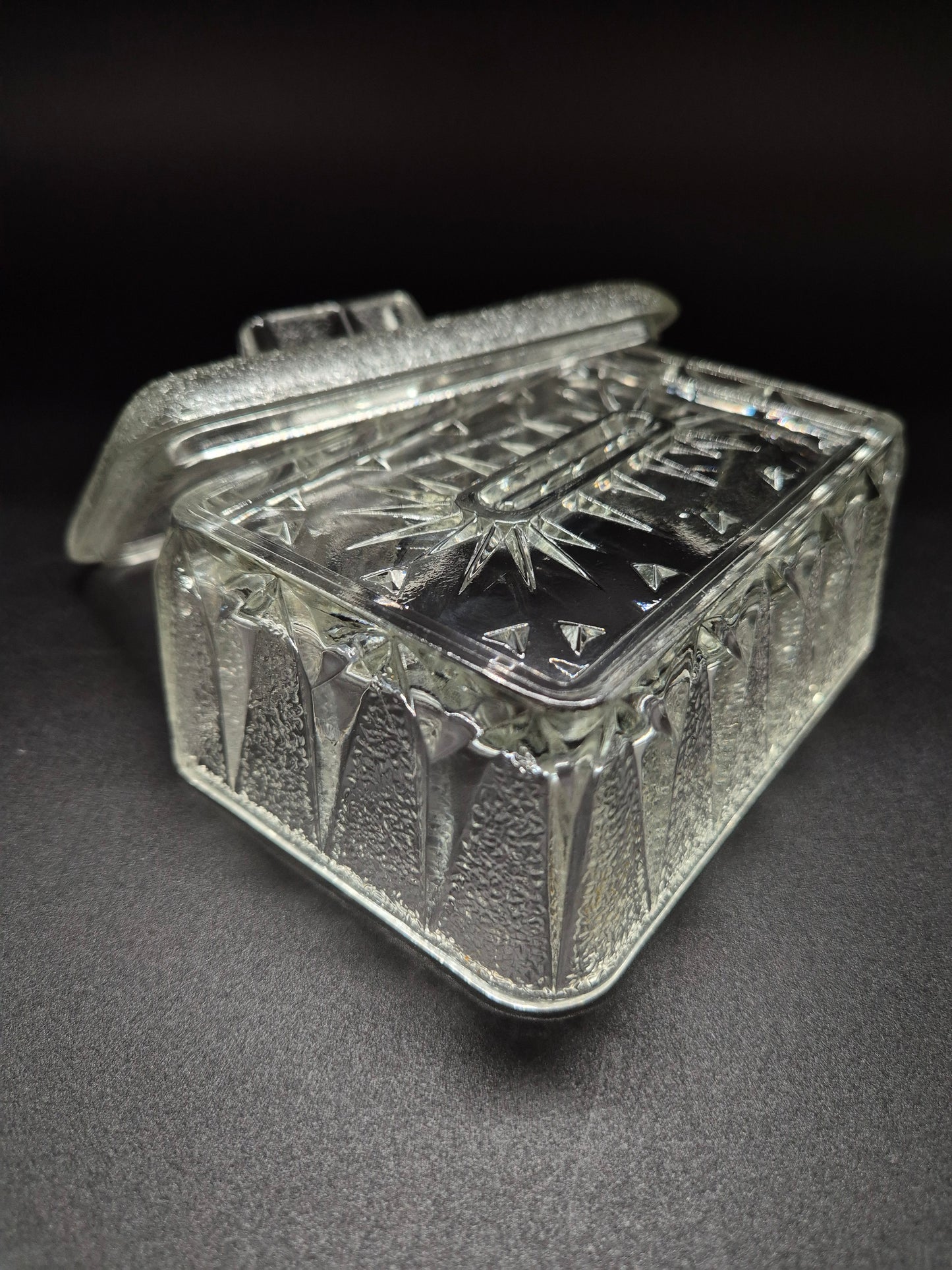 1950 Vintage English Butter Dish with Lid