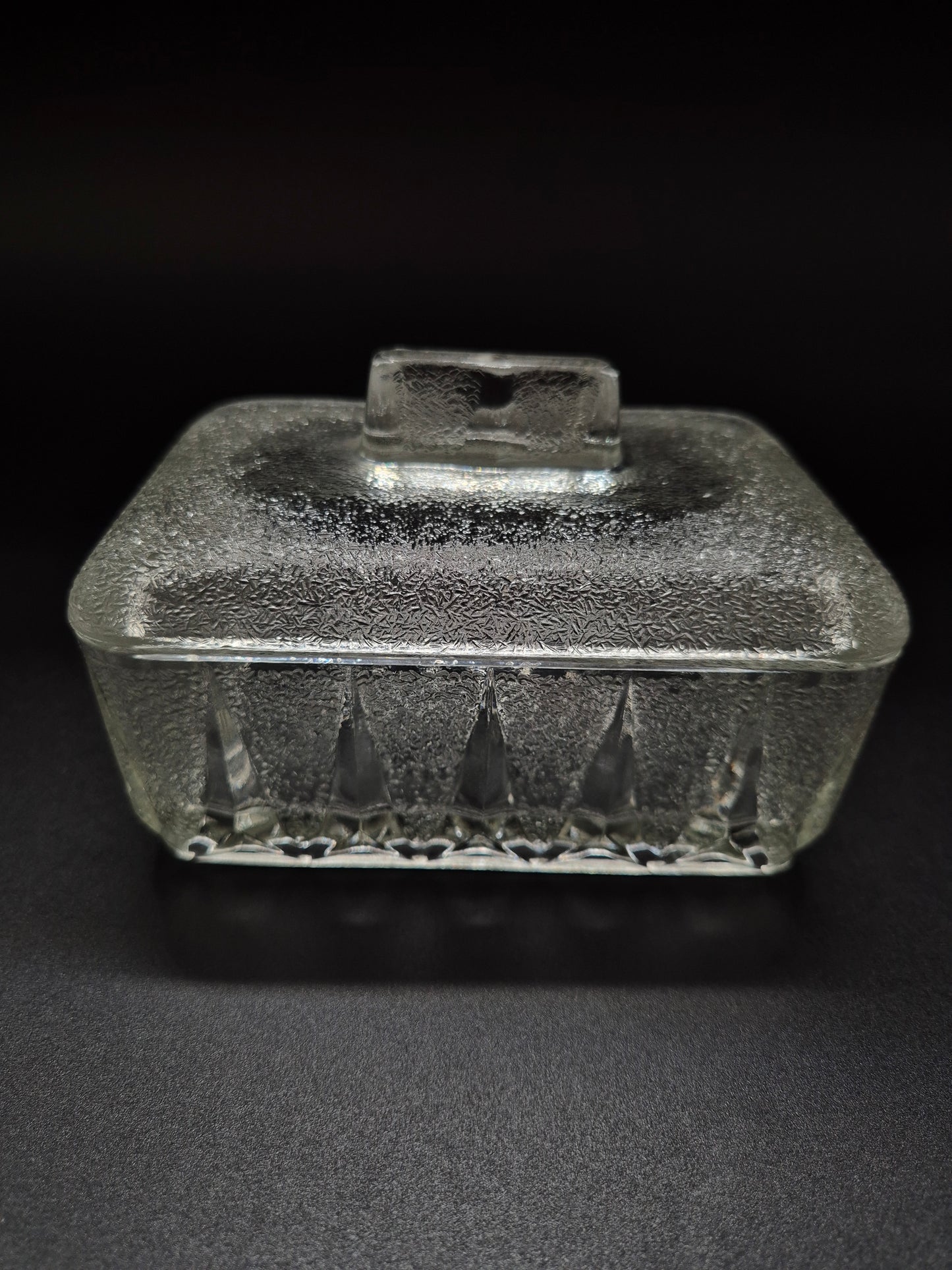 1950 Vintage English Butter Dish with Lid