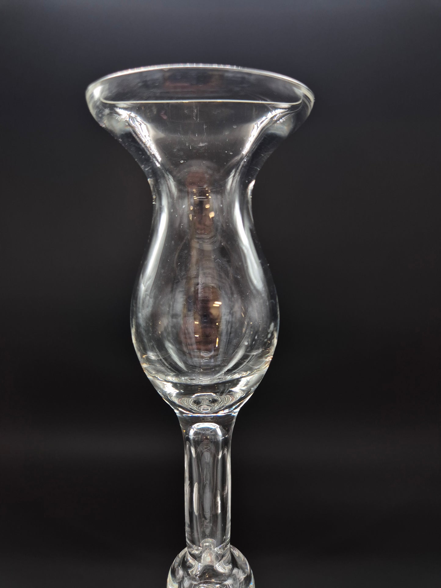 Vintage Kumela Glass Candlestick Holder 44.5 cm
