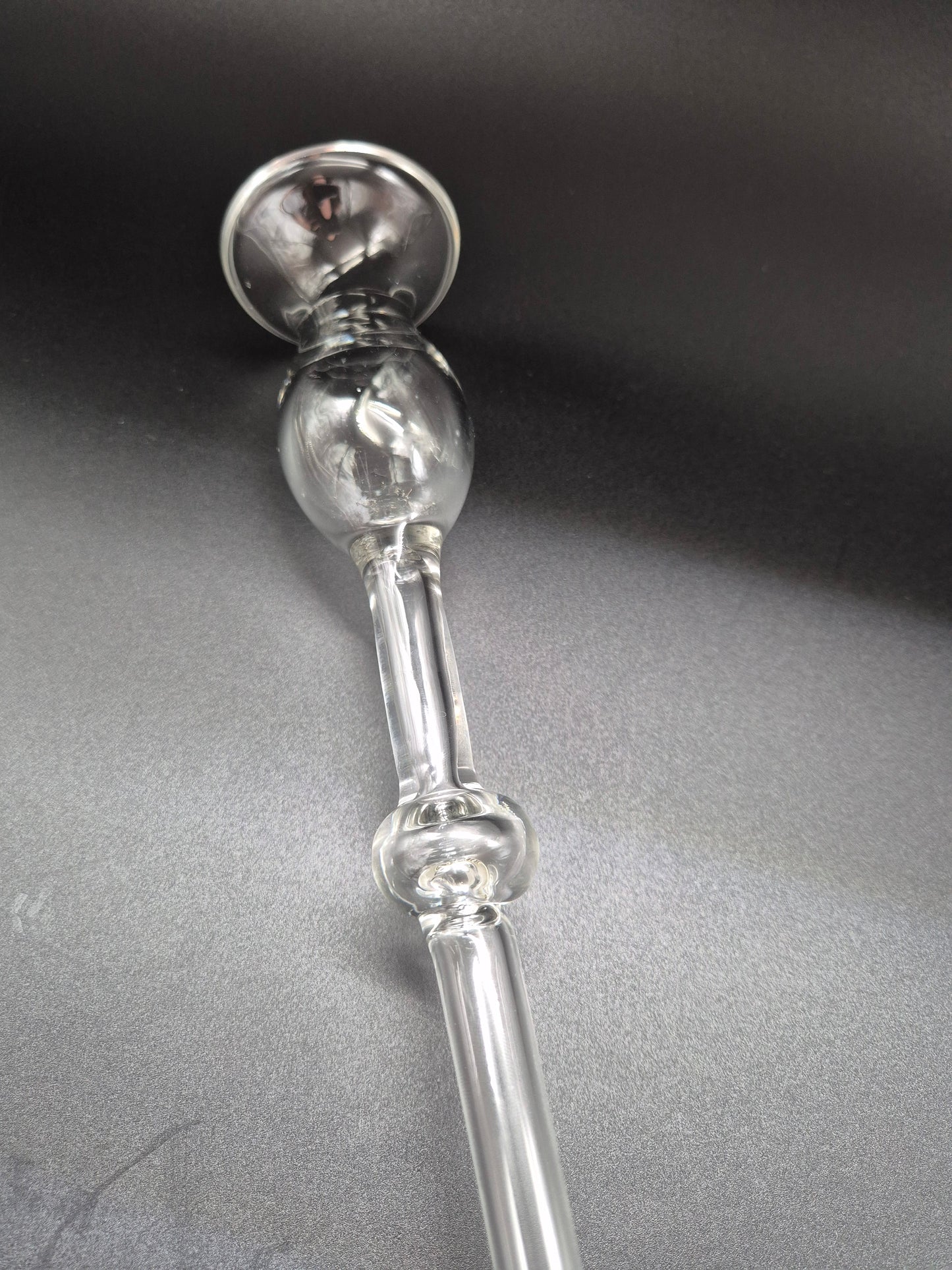 Vintage Kumela Glass Candlestick Holder 44.5 cm