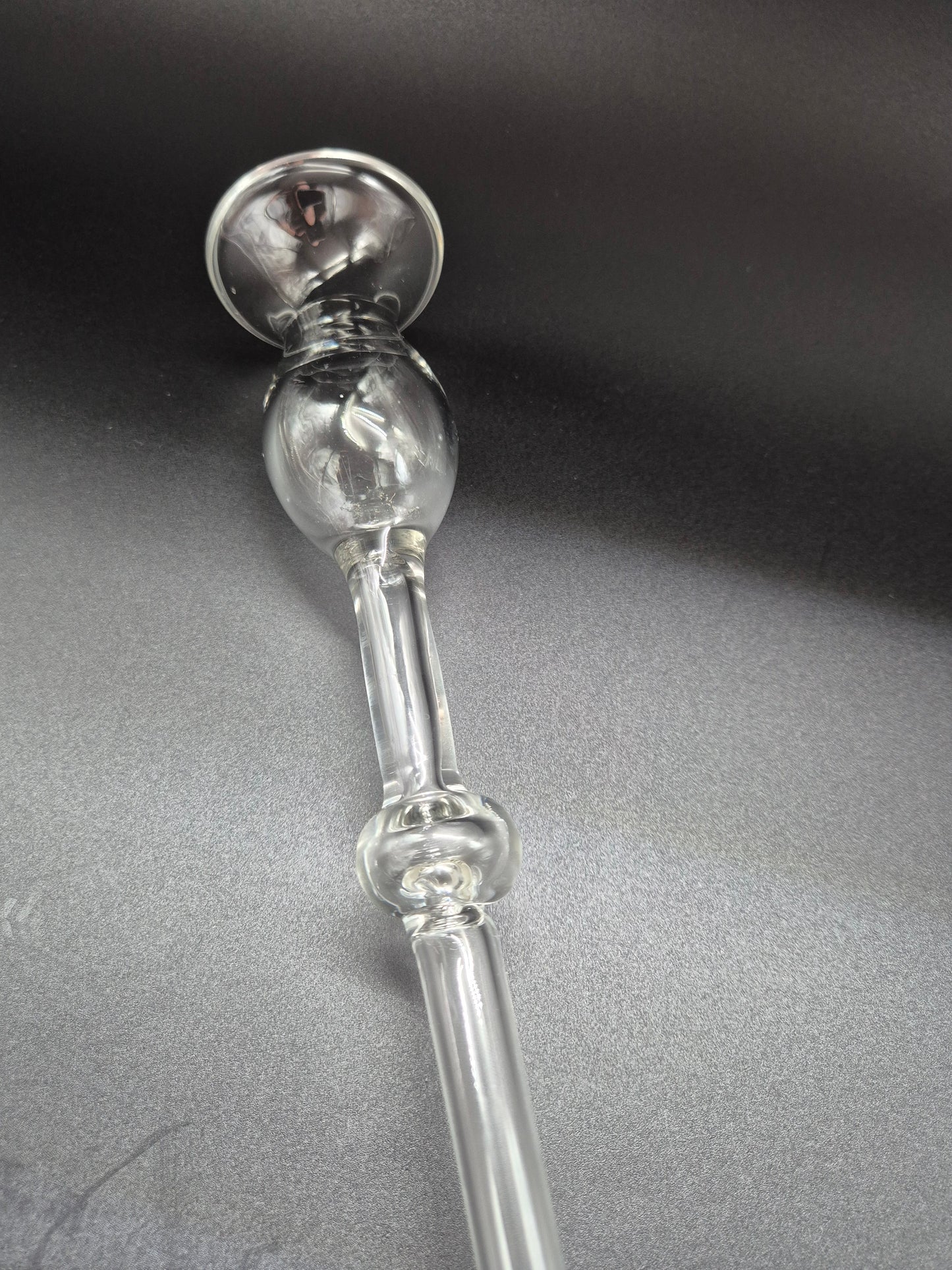 Vintage Kumela Glass Candlestick Holder 44.5 cm