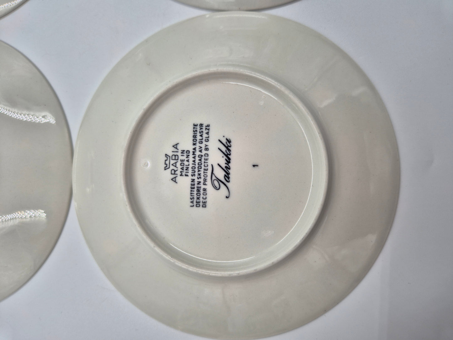Set of 4 vintage Arabia Finland Talvikki Espresso Cup & Saucer – Finnish Floral Ceramic