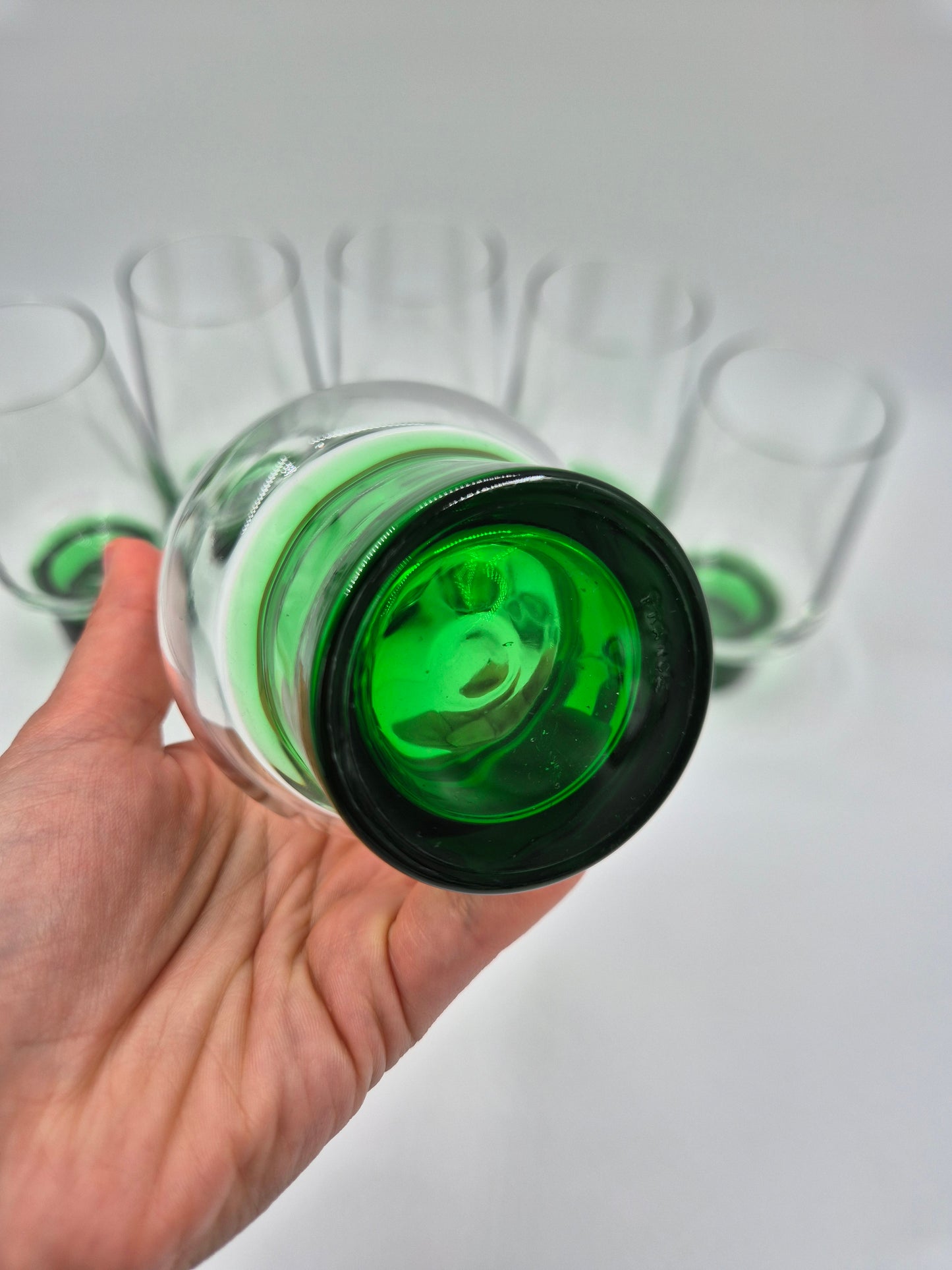 Set of 6 Vintage French Drinking Glasses