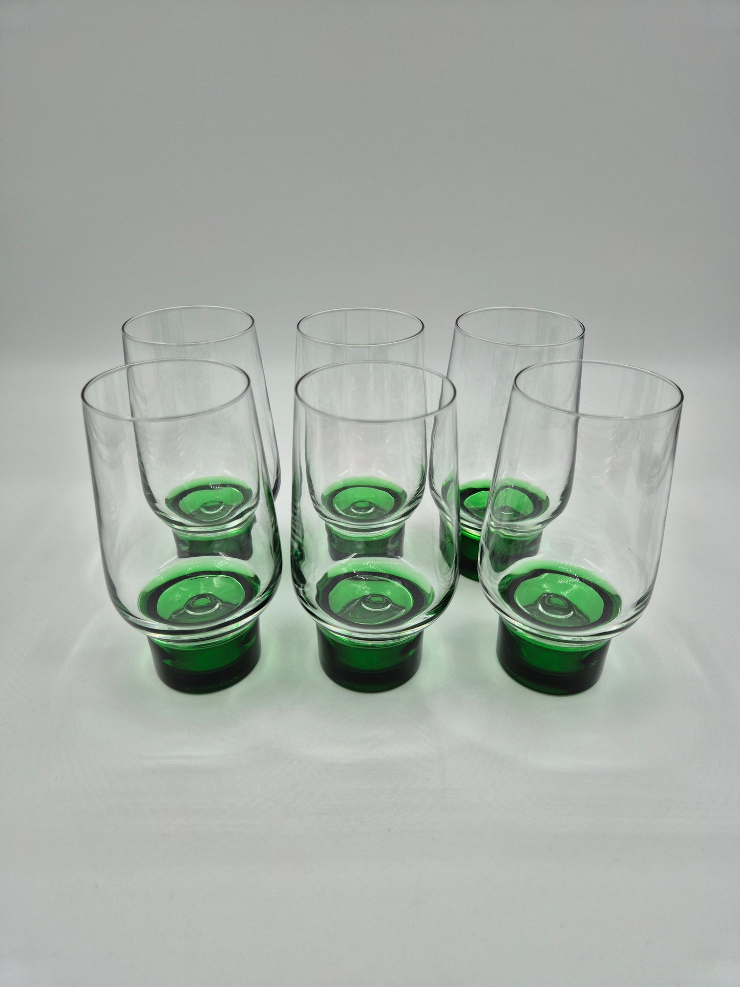 Set of 6 Vintage French Drinking Glasses