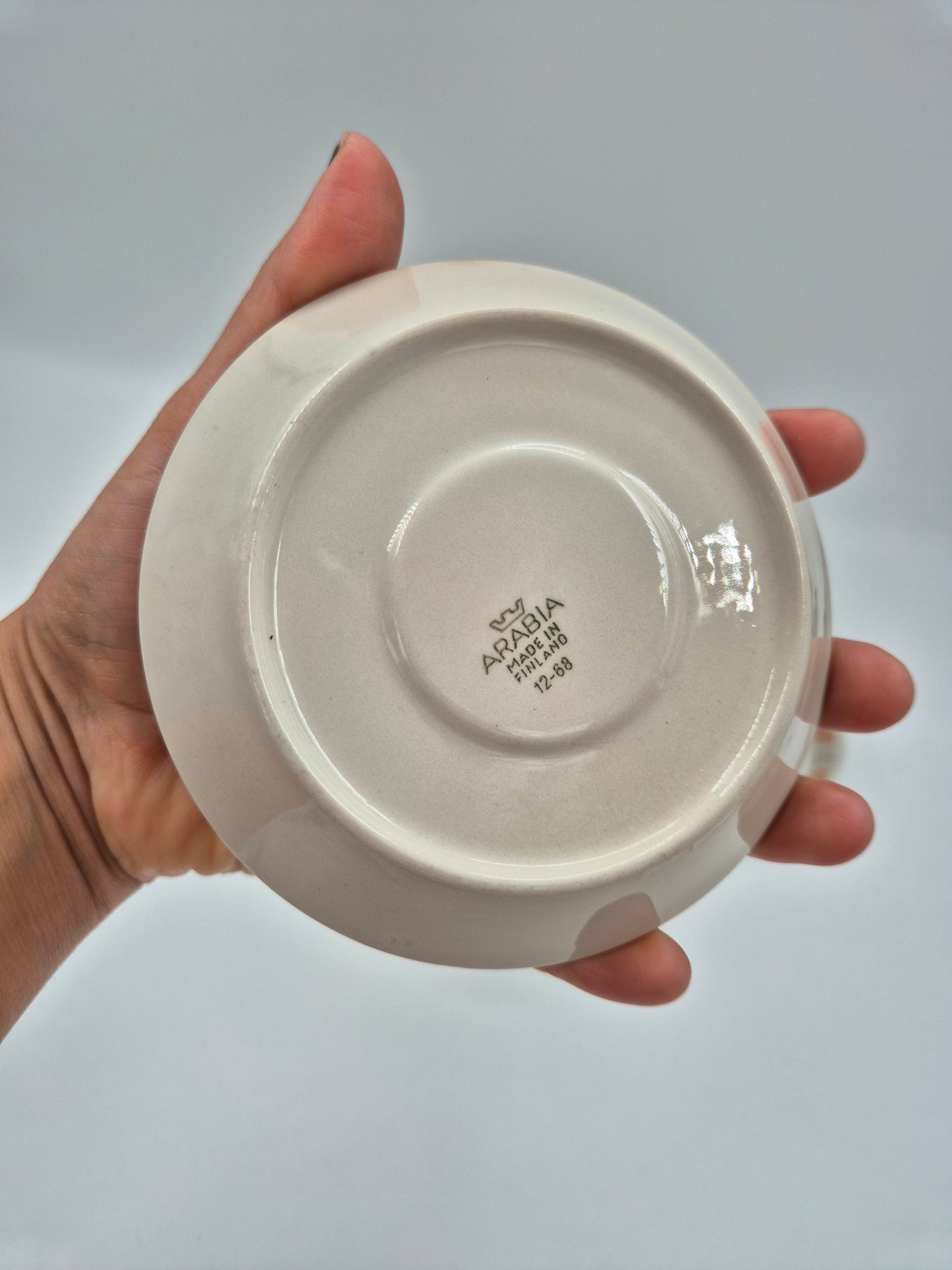 Set of Four Vintage Arabia Espresso Cup and Saucer - Model E