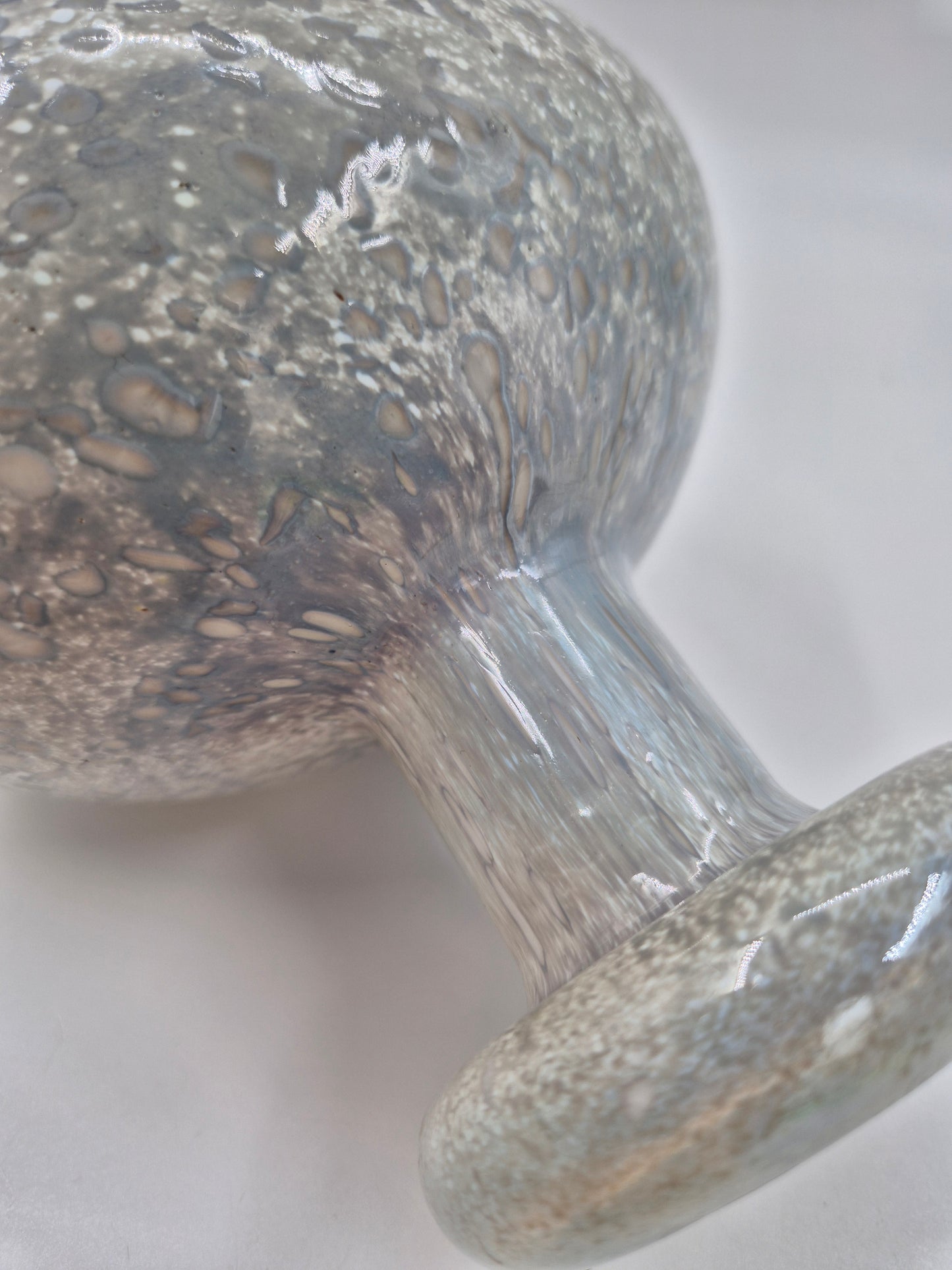 Oiva Toikka Helmipöllö Owl, Signed Art Glass Bird, Nuutajärvi Finland