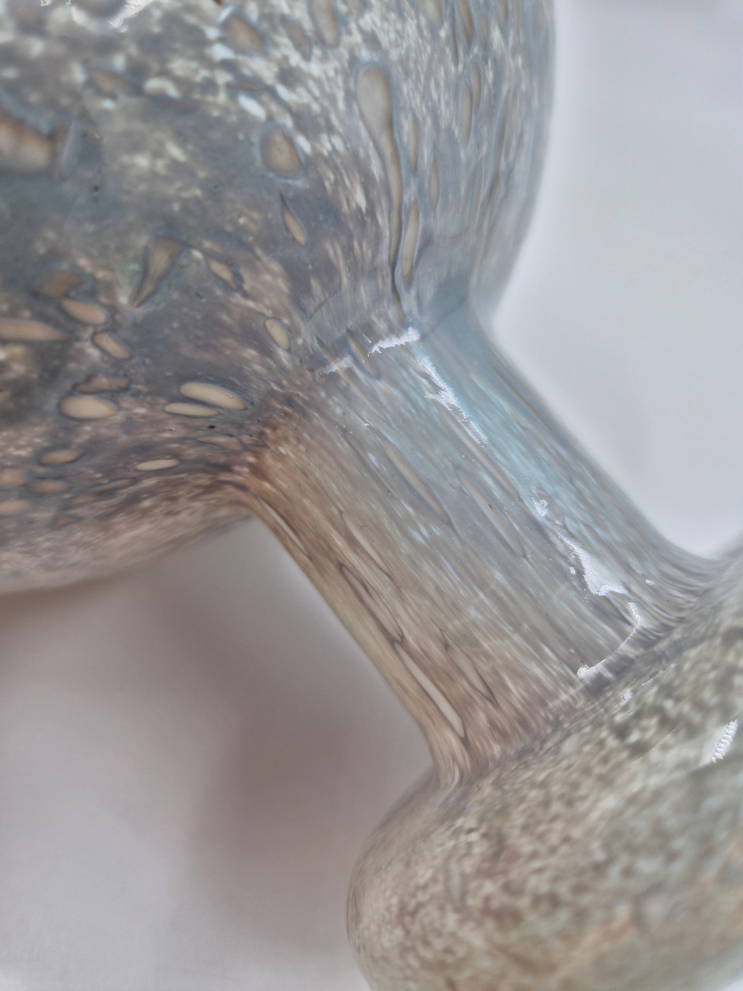 Oiva Toikka Helmipöllö Owl, Signed Art Glass Bird, Nuutajärvi Finland