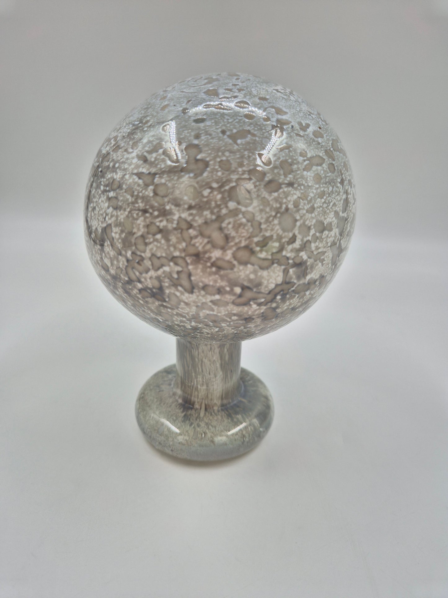 Oiva Toikka Helmipöllö Owl, Signed Art Glass Bird, Nuutajärvi Finland