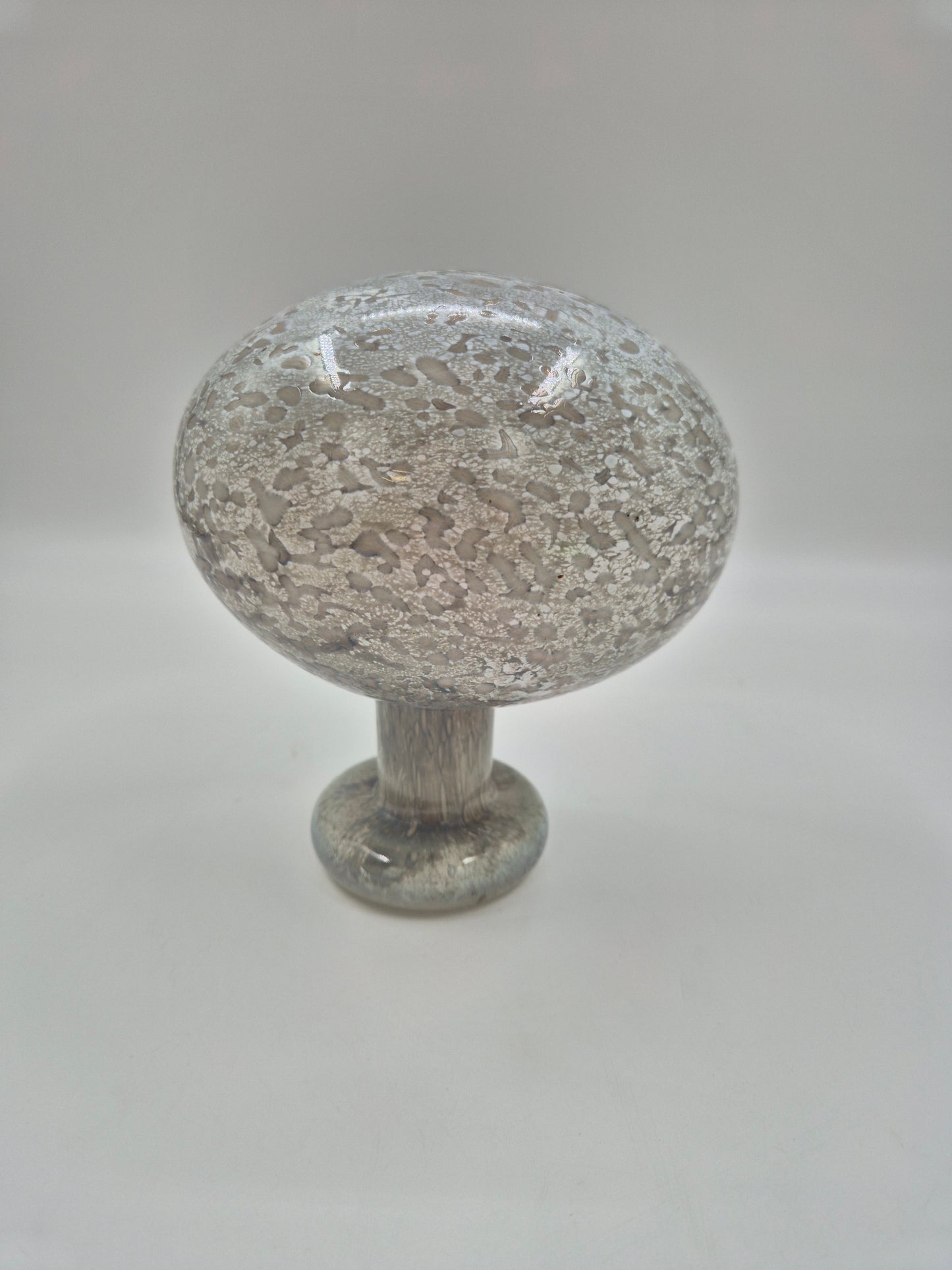 Oiva Toikka Helmipöllö Owl, Signed Art Glass Bird, Nuutajärvi Finland
