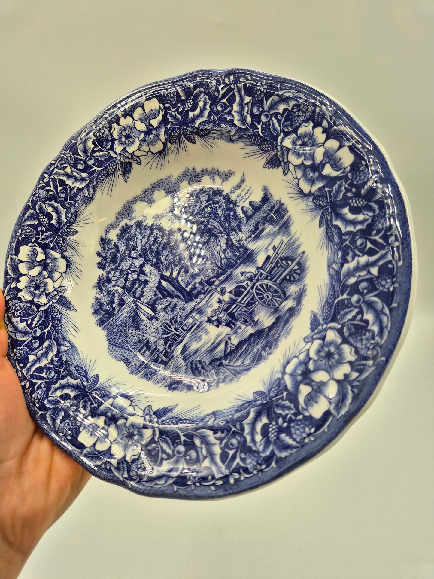 Set of 6 Ceramica Quadrifoglio Soup Plates
