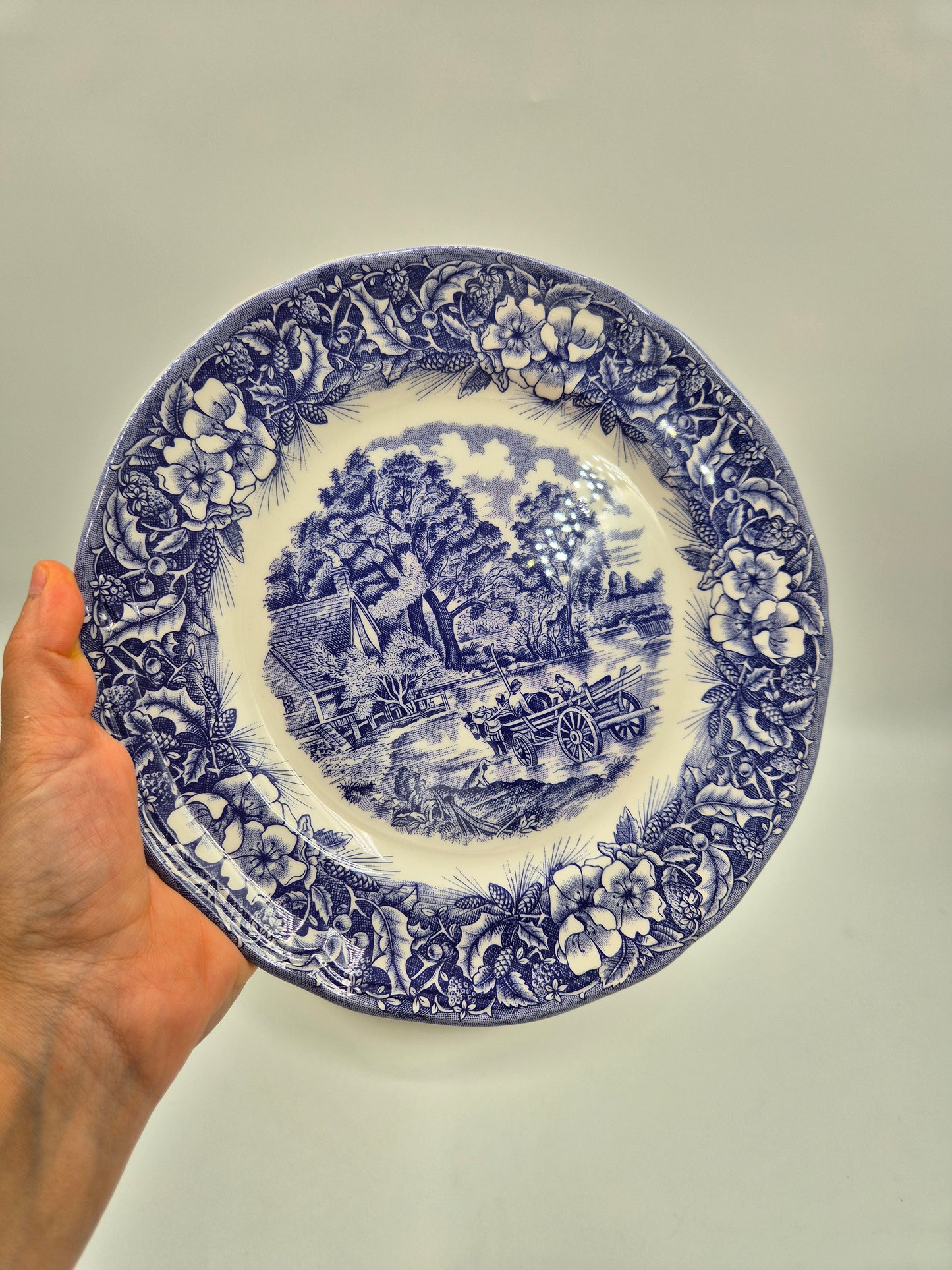Set of 6 Ceramica Quadrifoglio Dinner Plates