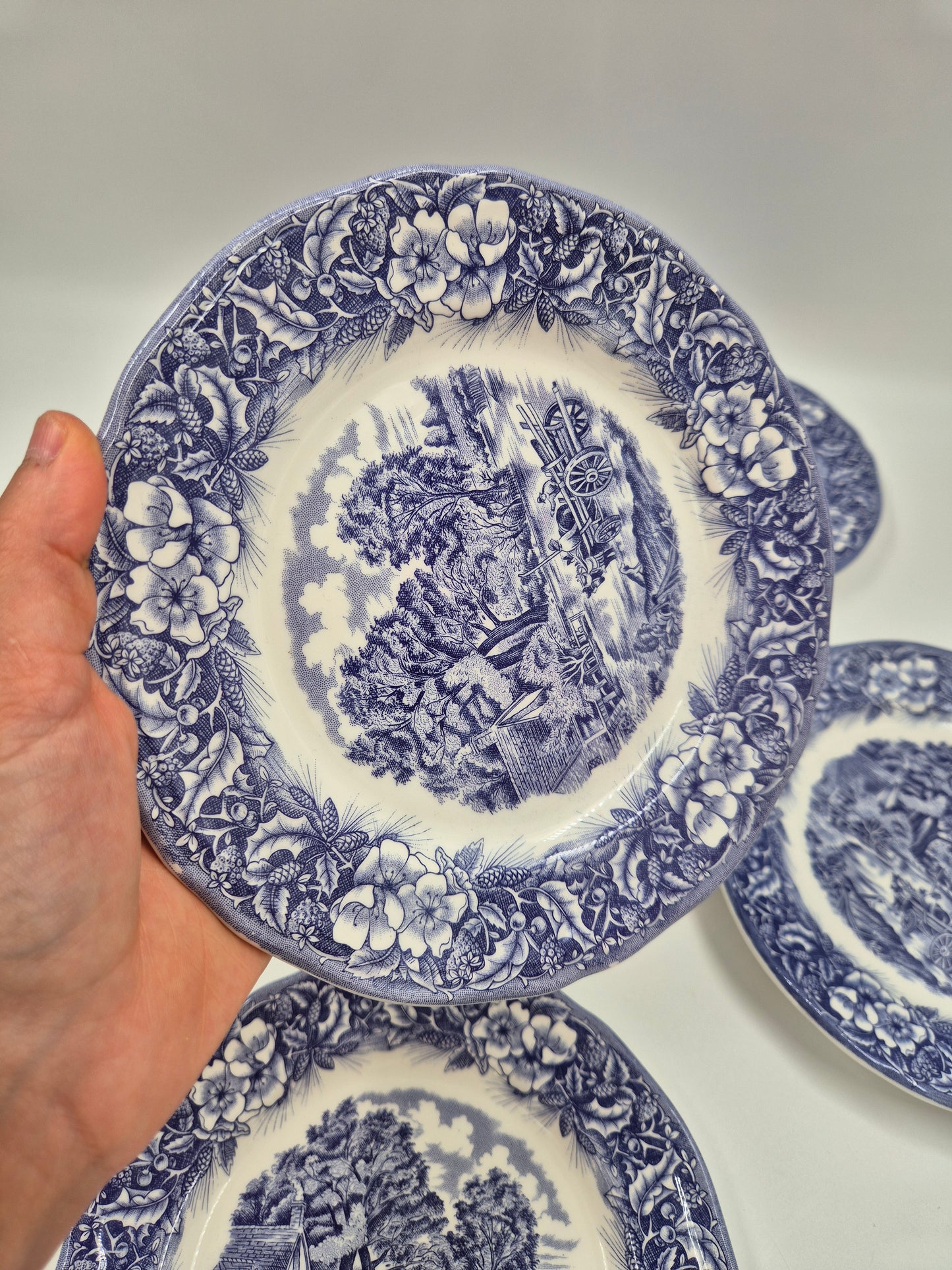 Set of 6 Ceramica Quadrifoglio Salad Plates