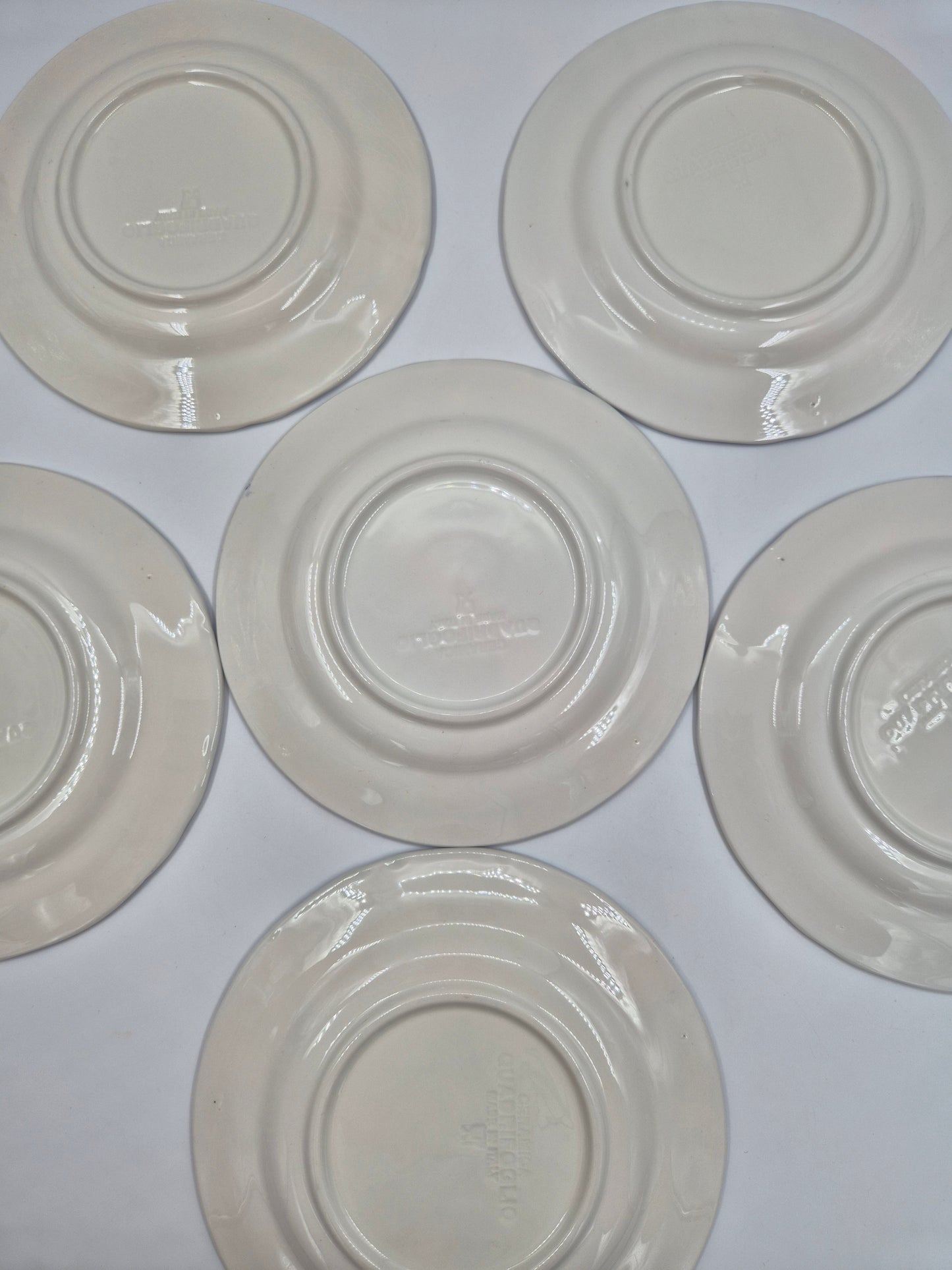 Set of 6 Ceramica Quadrifoglio Salad Plates