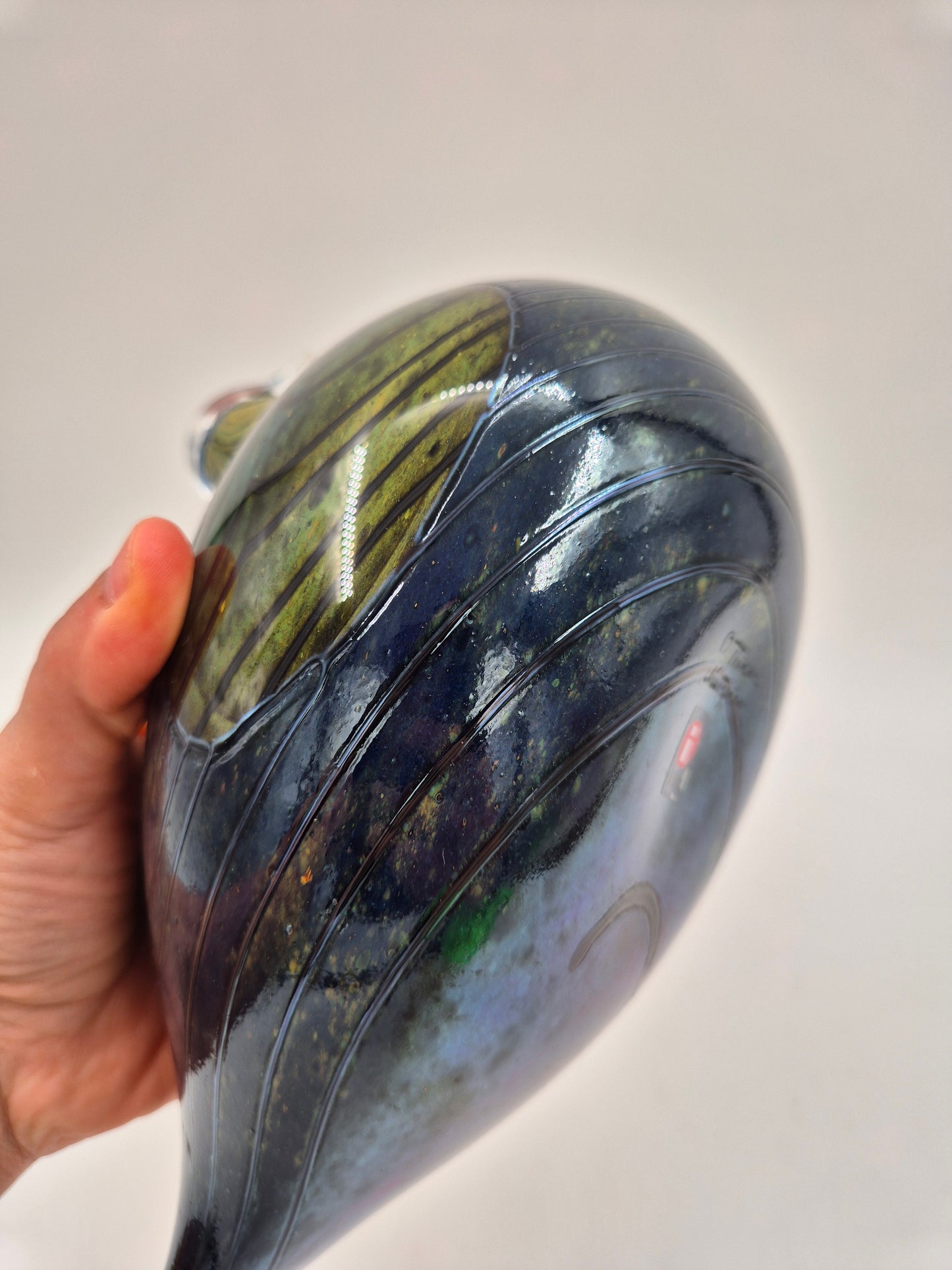 Vintage Nuutajärvi Oiva Toikka "Fasaani" Art Glass Bird 24.5 cm | Signed Finnish Glass Sculpture