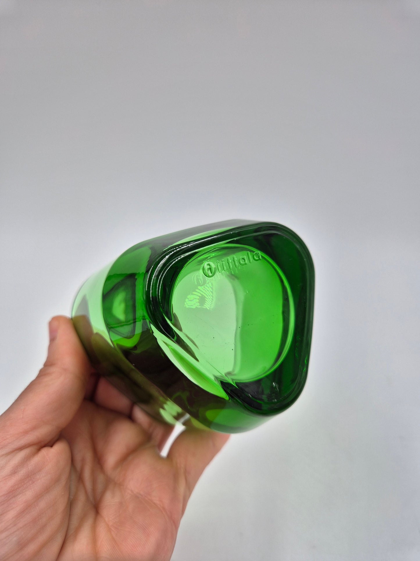 Iittala Tris Green Candle Holder | Alfredo Häberli Design | Finnish Glass Tealight Votive | Scandinavian Decor