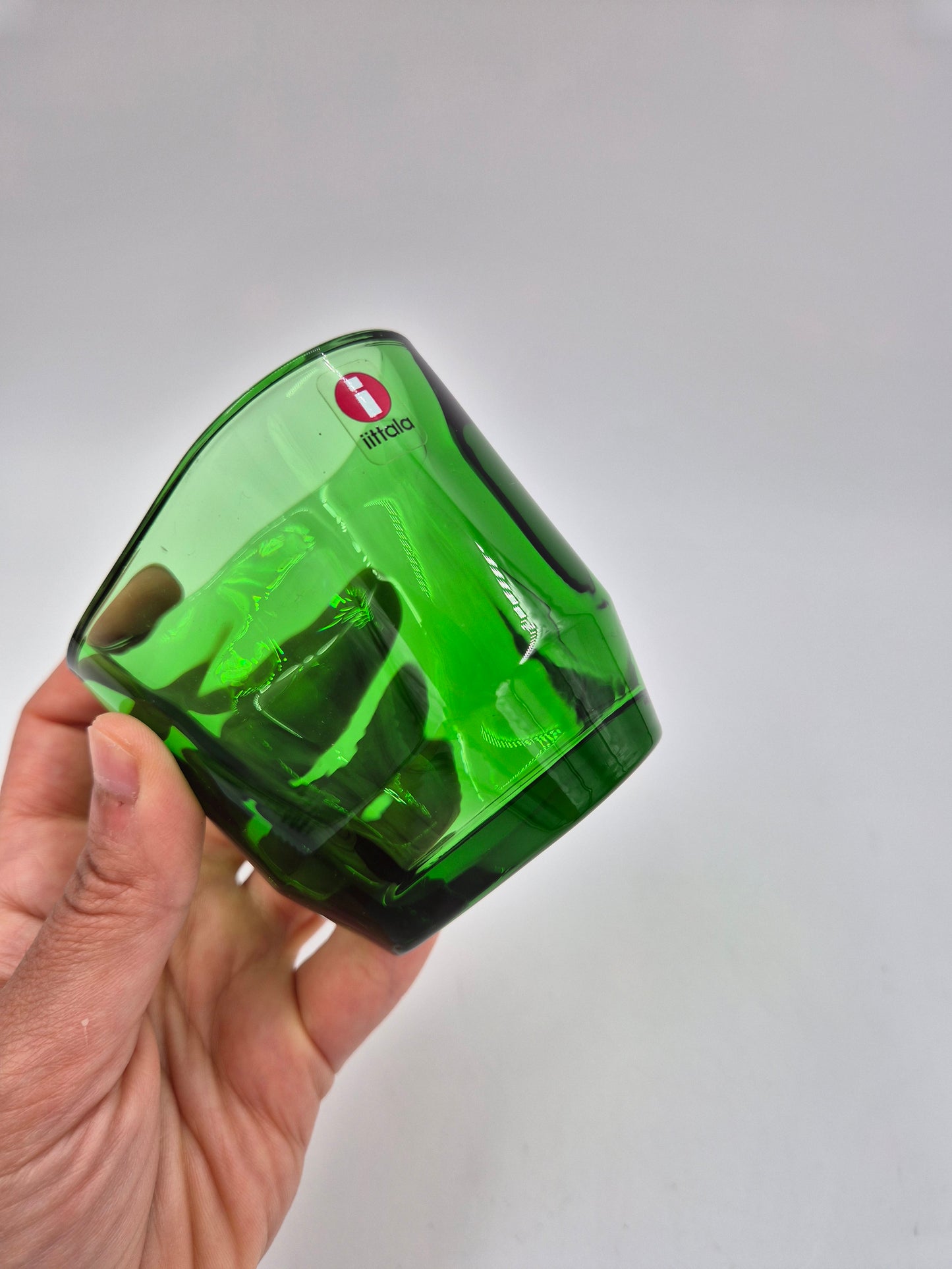 Iittala Tris Green Candle Holder | Alfredo Häberli Design | Finnish Glass Tealight Votive | Scandinavian Decor