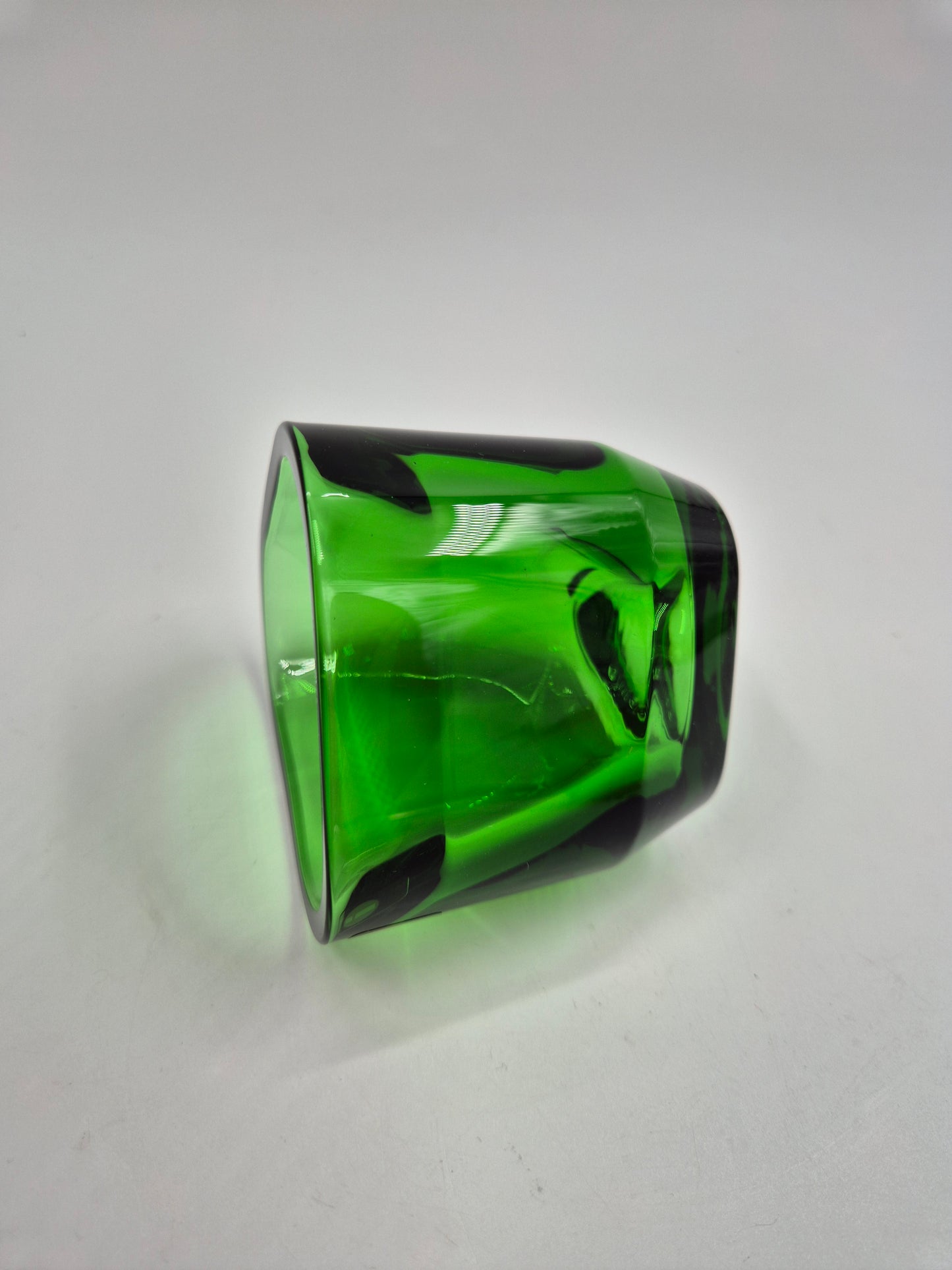 Iittala Tris Green Candle Holder | Alfredo Häberli Design | Finnish Glass Tealight Votive | Scandinavian Decor