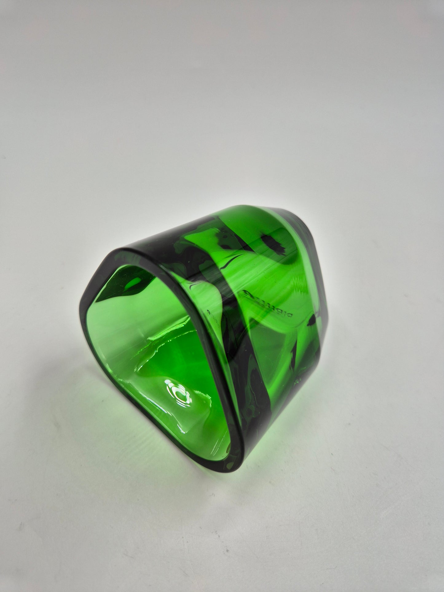Iittala Tris Green Candle Holder | Alfredo Häberli Design | Finnish Glass Tealight Votive | Scandinavian Decor