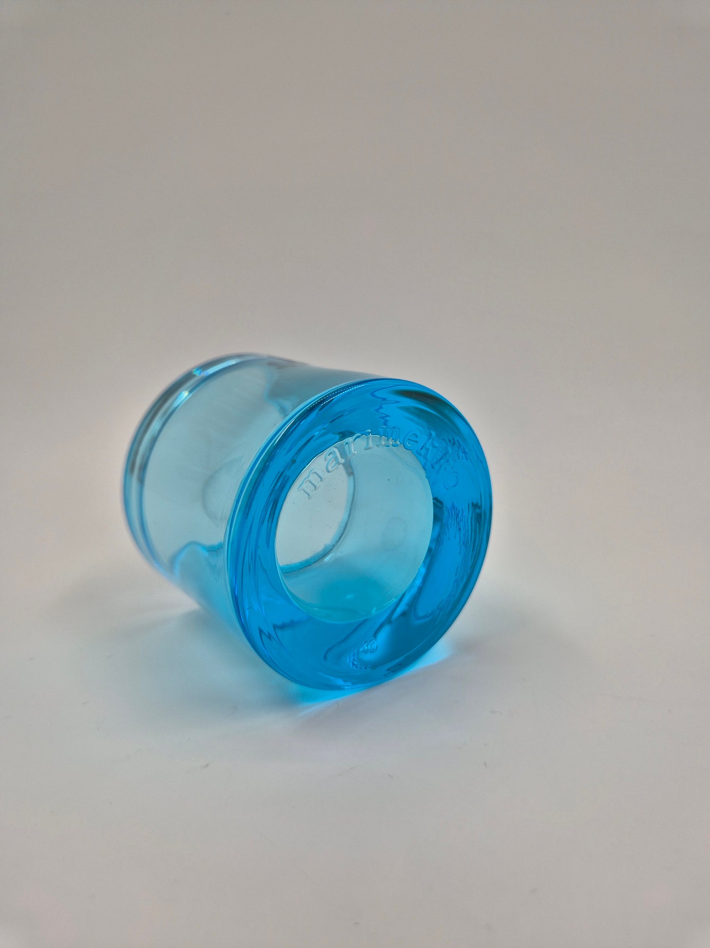 Iittala Kivi Light Blue Candle Holder 60 mm | Heikki Orvola | Finnish Art Glass | Scandinavian Design | Vintage Tealight Holder