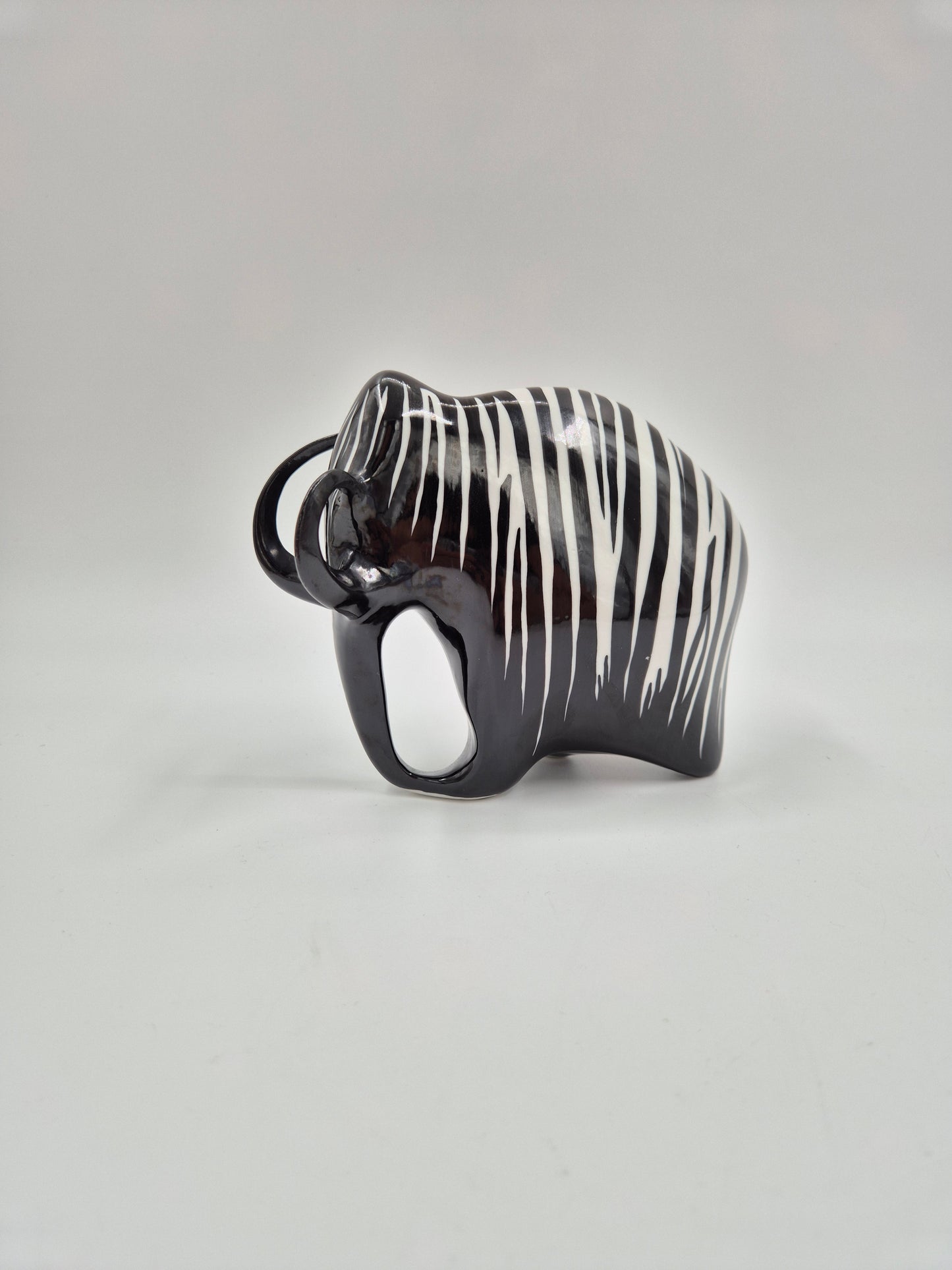 Vintage Lubomir Tomaszewski Mammoth Figurine by Ćmielów | Mid-Century Modern Polish Porcelain Sculpture 15 cm